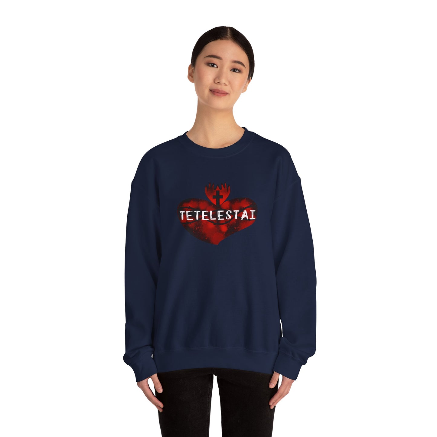 Tetelestai Unisex Heavy Blend Crewneck Sweatshirt