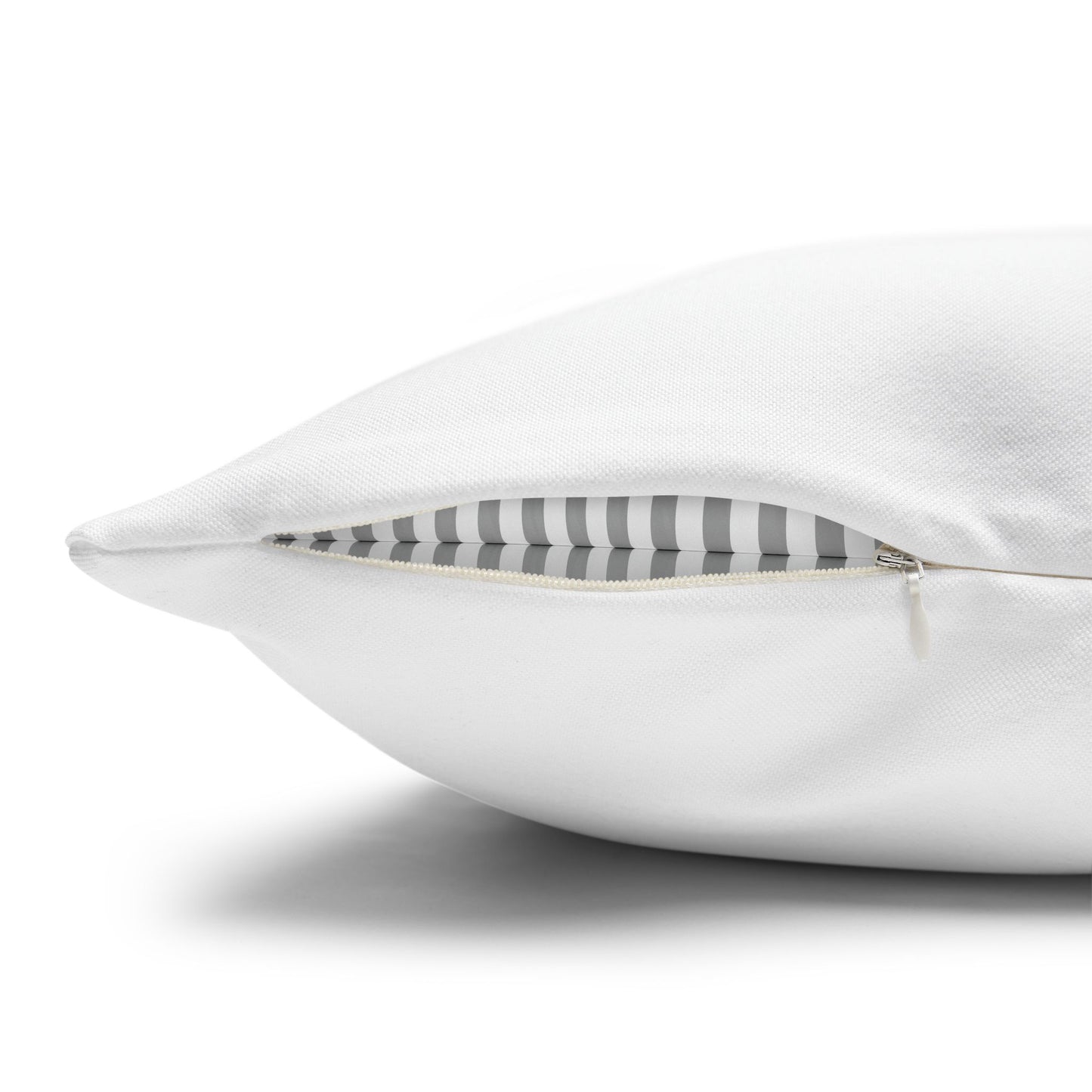 Gideon B/W Square Poly Canvas Pillowcase