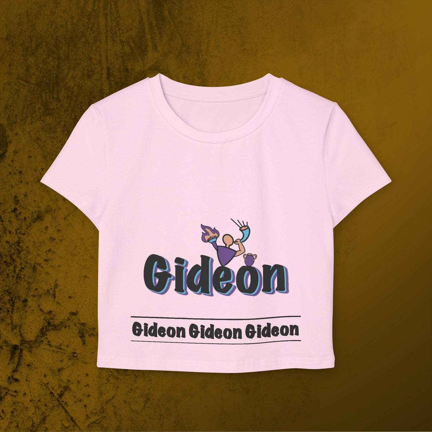 Vibrant Gideon Art Women's Baby Tee