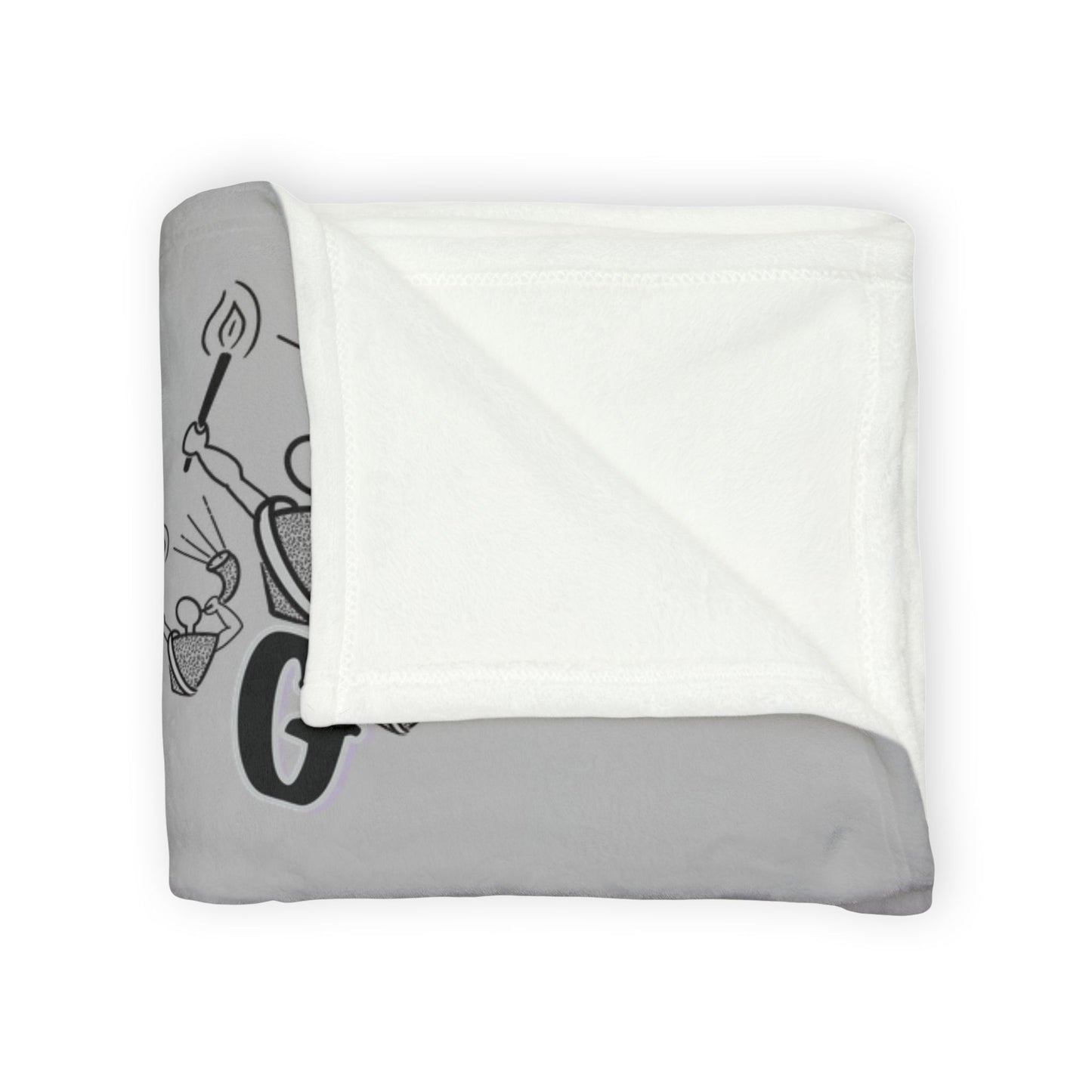 Gideon B/W Soft Polyester Blanket