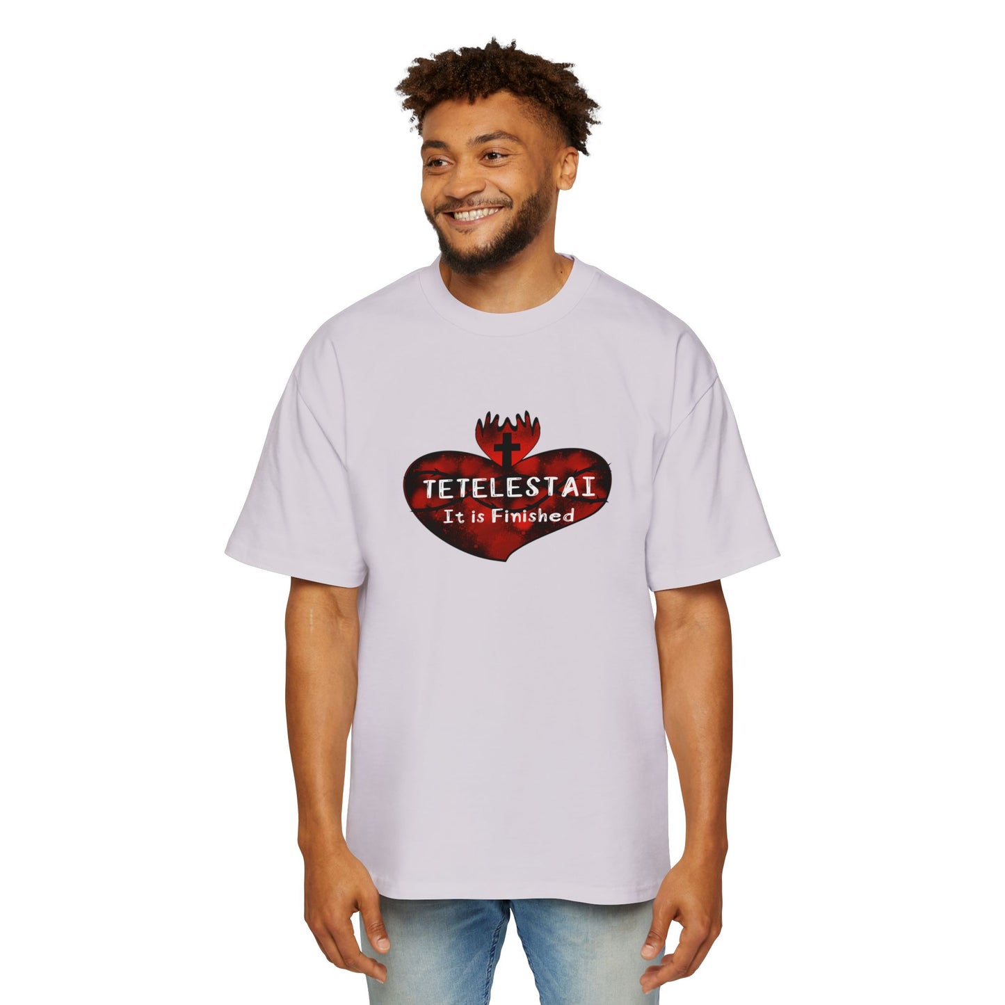 Tetelestai Men's Heavy Oversized Tee