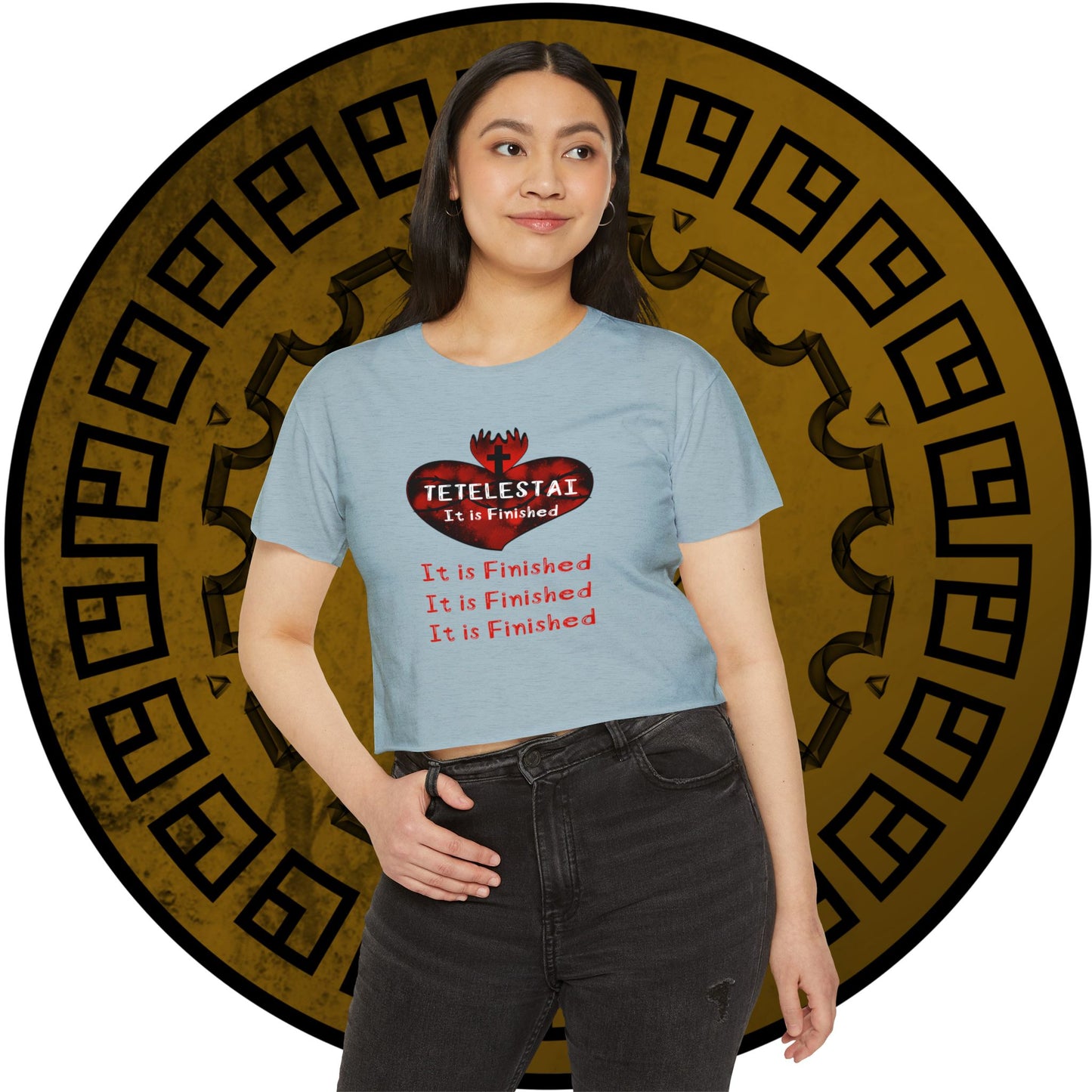 Tetelestai Women's Crop Top