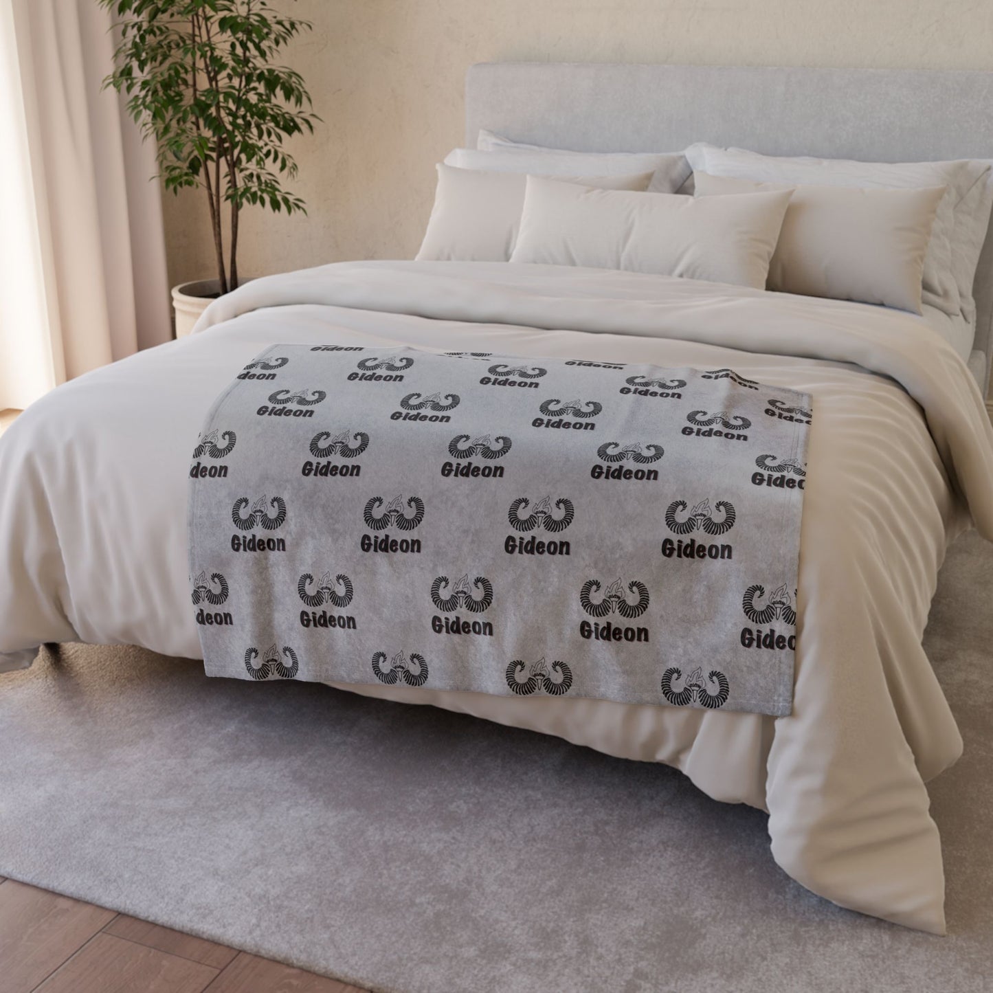 Gideon B/W Soft Polyester Blanket