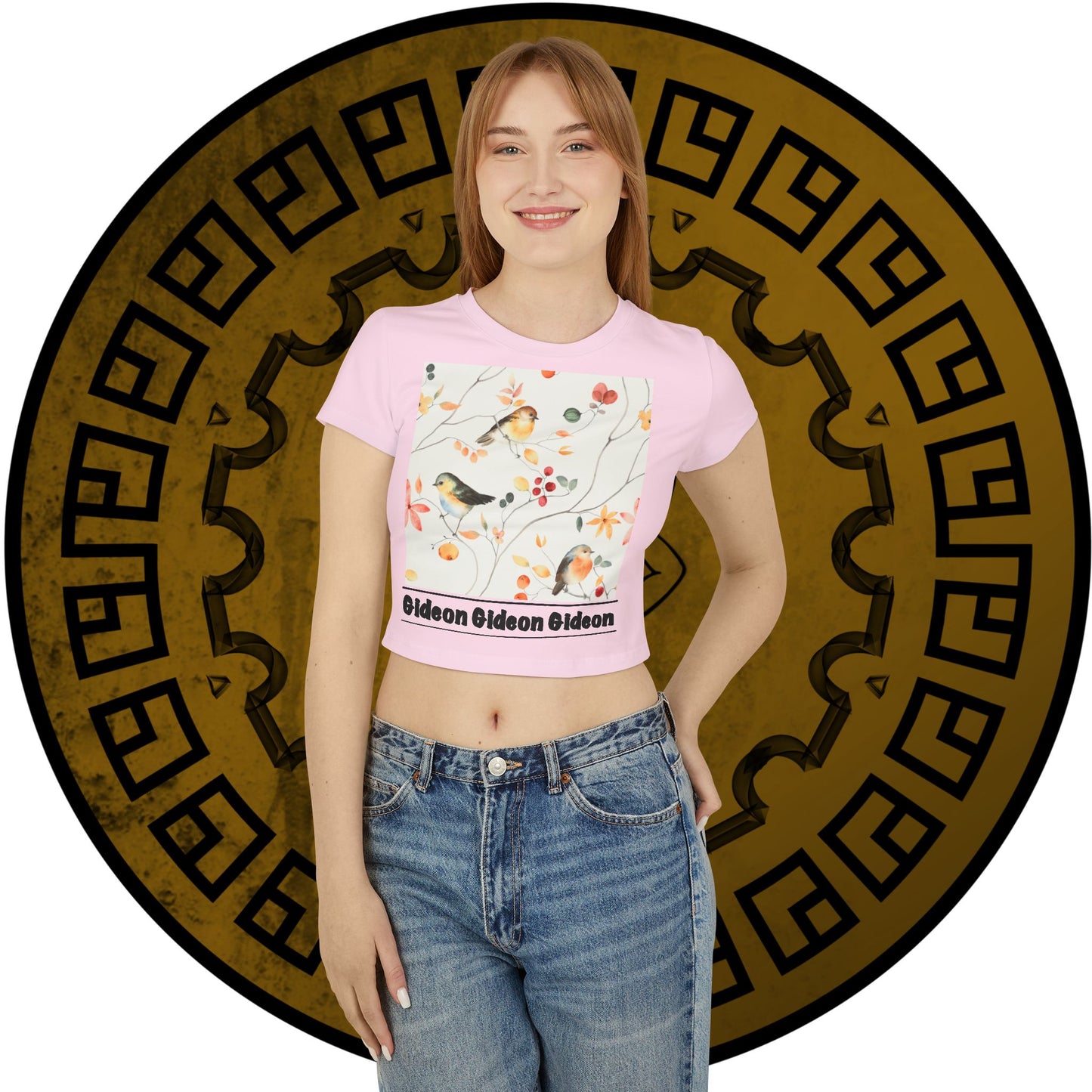 Bird Floral Women's Baby Tee
