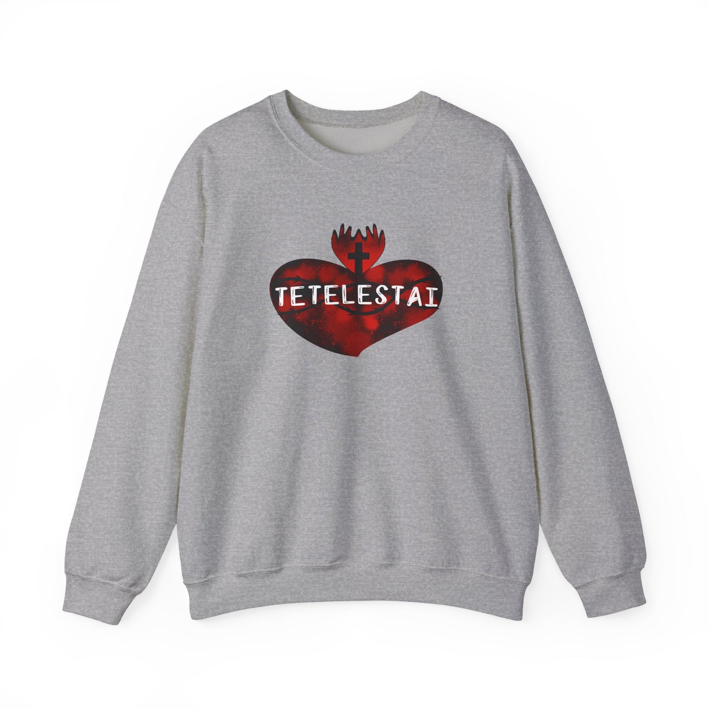 Tetelestai Unisex Heavy Blend Crewneck Sweatshirt