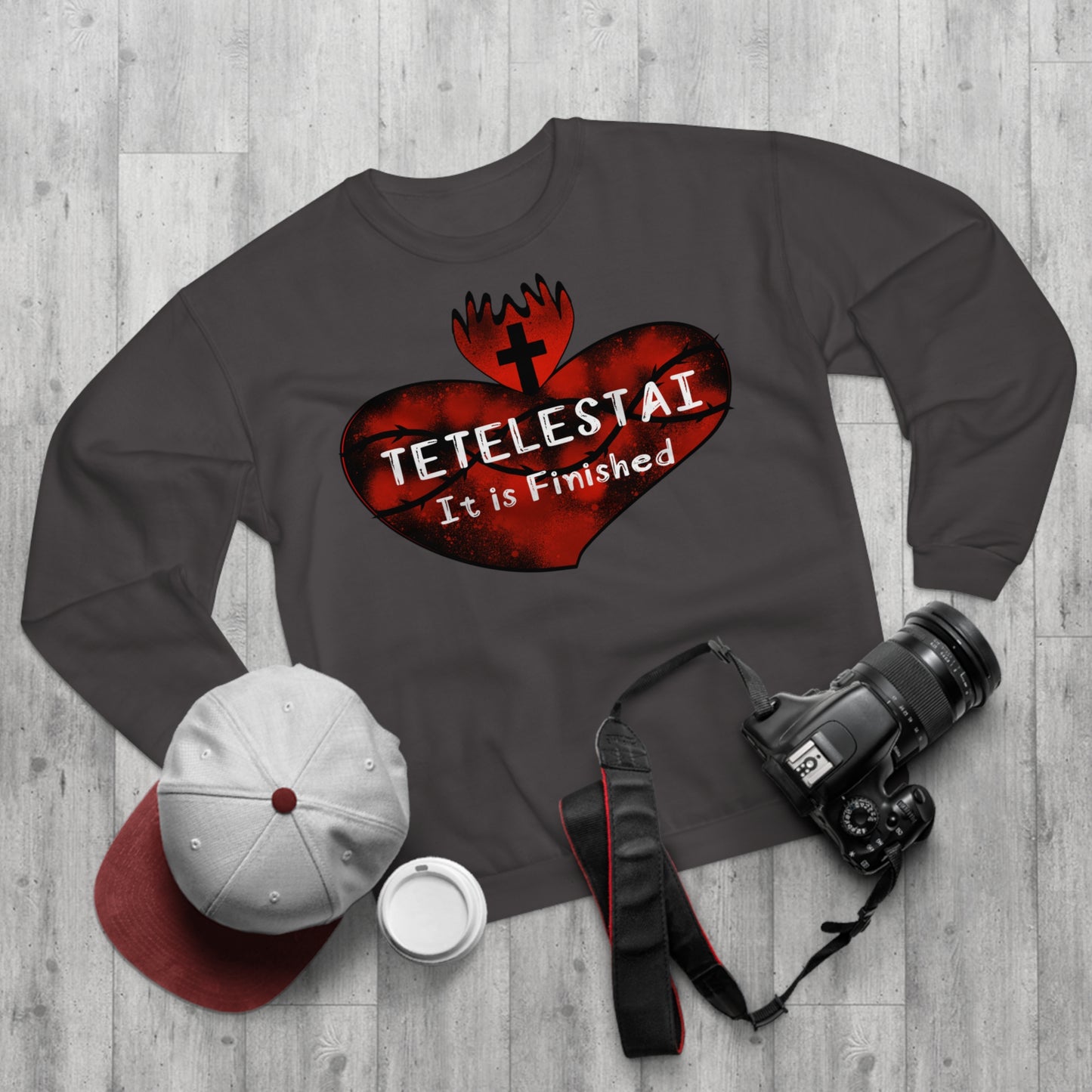 Tetelestai Unisex Crew Neck Sweatshirt (EU)