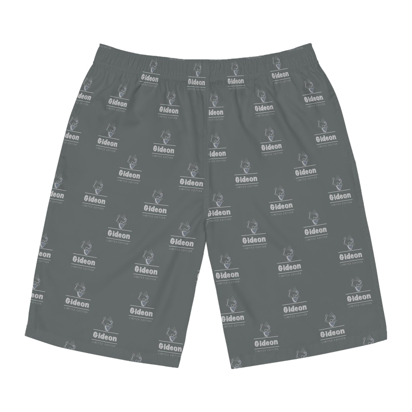 Gideon grey limited edition on DARK GREY Men's Board Shorts (AOP)