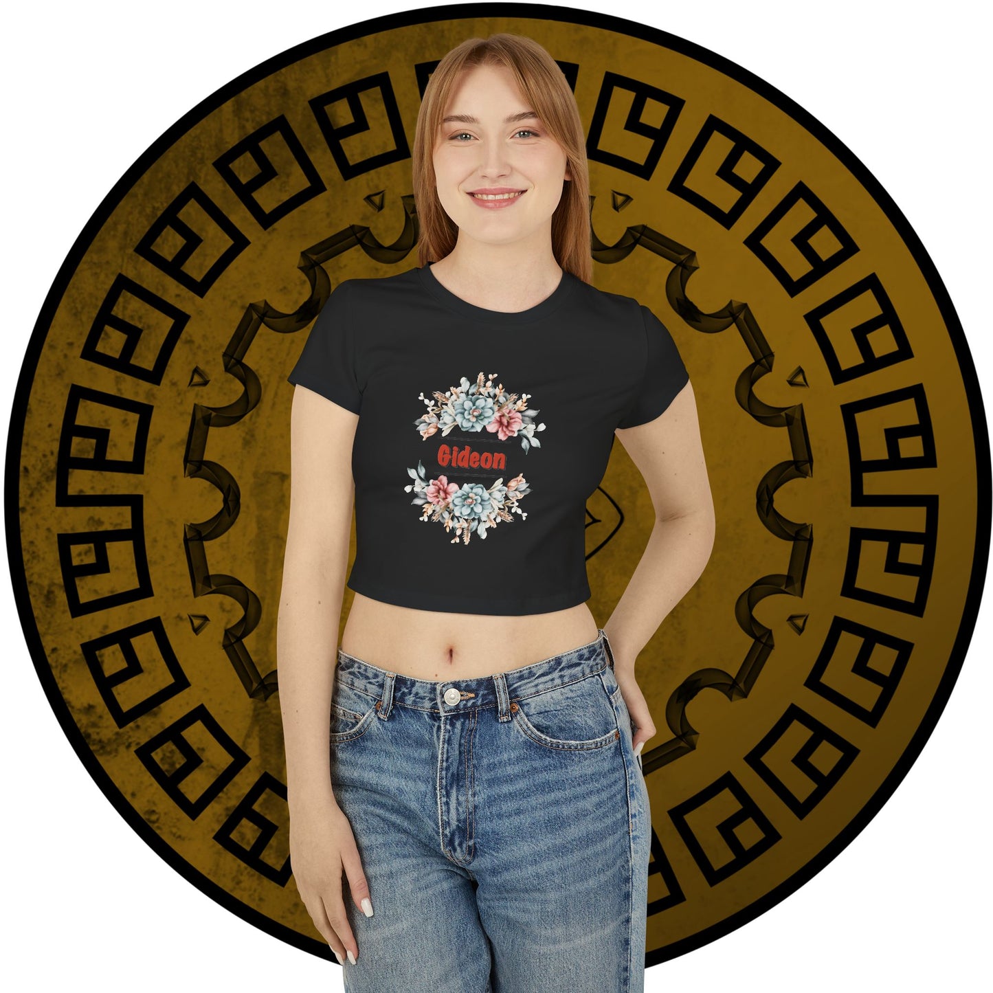 Flowers red Gideon Women's Baby Tee