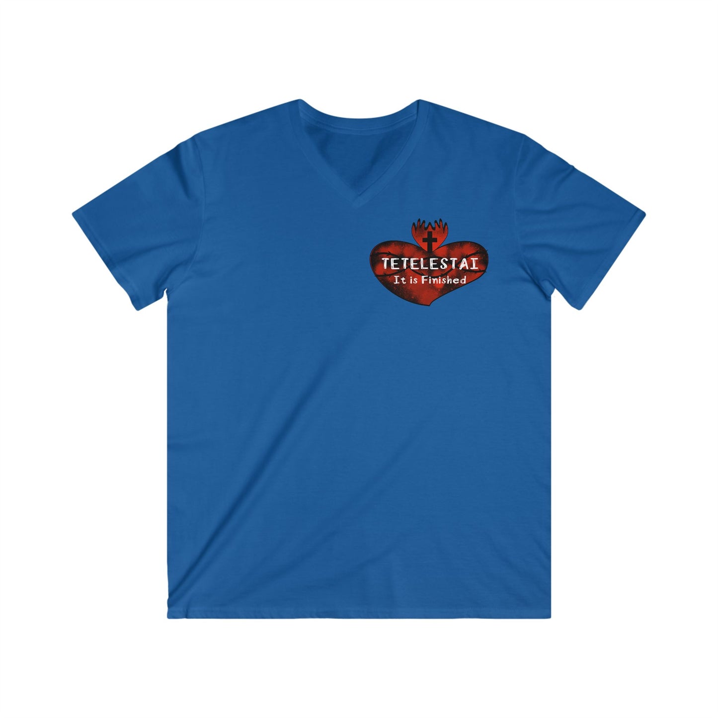 Tetelestai Men's Fitted V-Neck Short Sleeve Tee