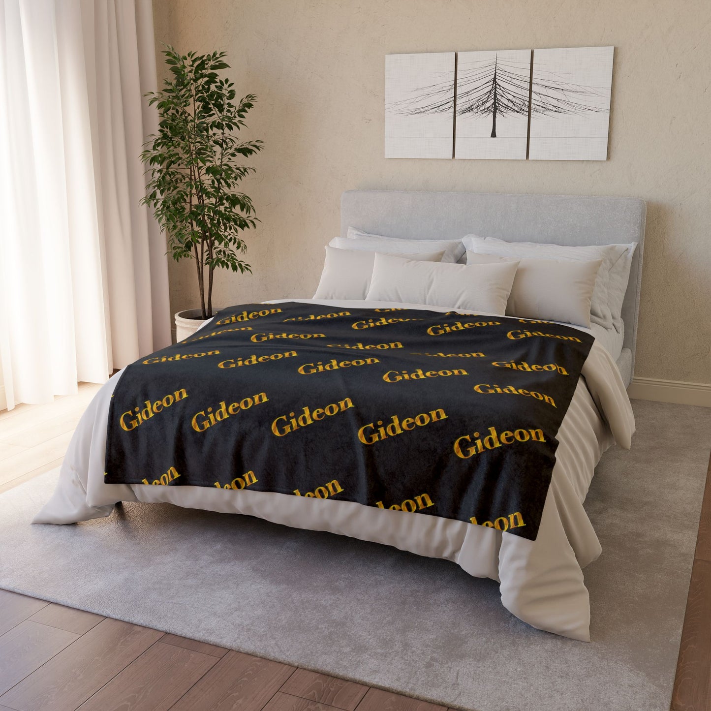 Gideon Gold Soft Polyester Blanket