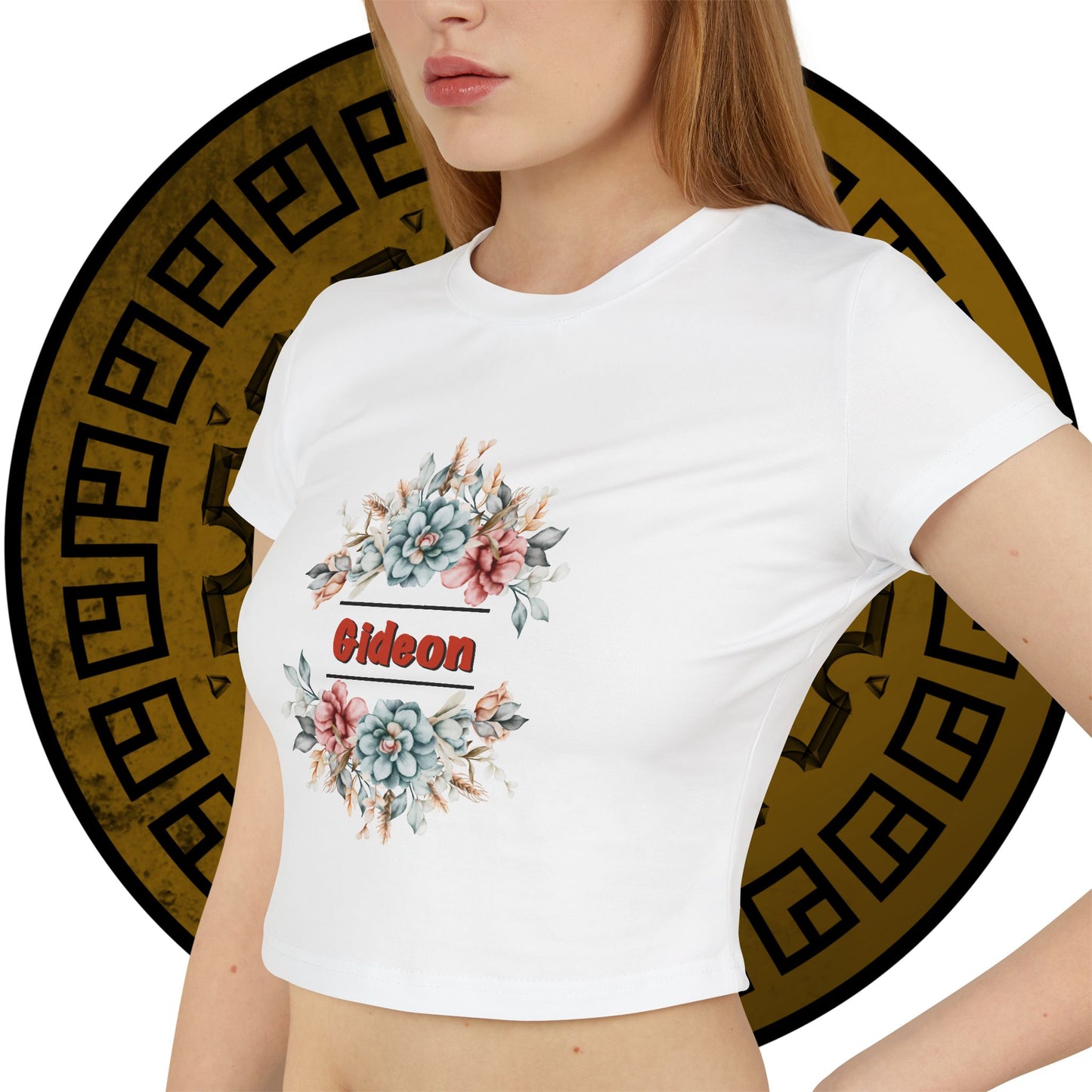 Flowers red Gideon Women's Baby Tee