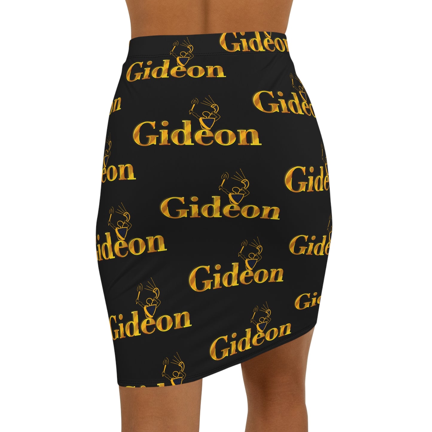 Gideon Women's Mid-Waist Pencil Skirt (AOP)