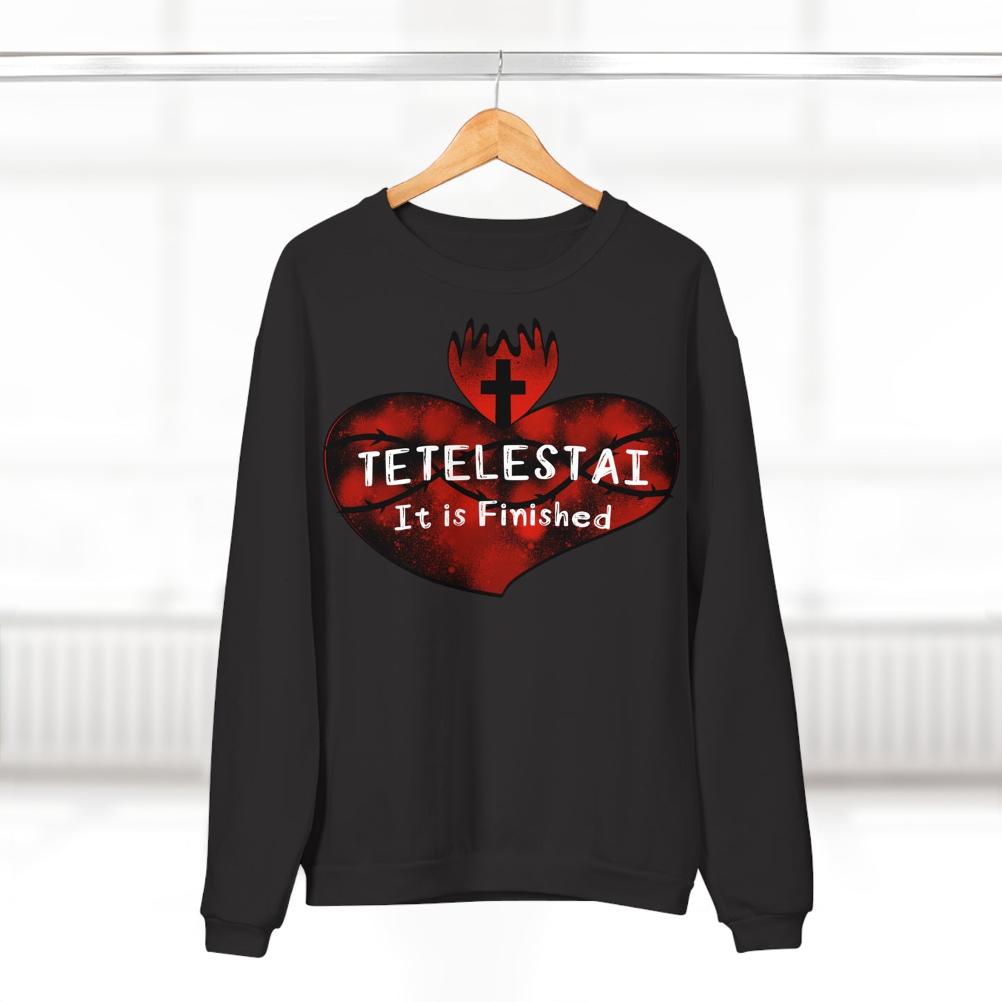 Tetelestai Unisex Crew Neck Sweatshirt (EU)