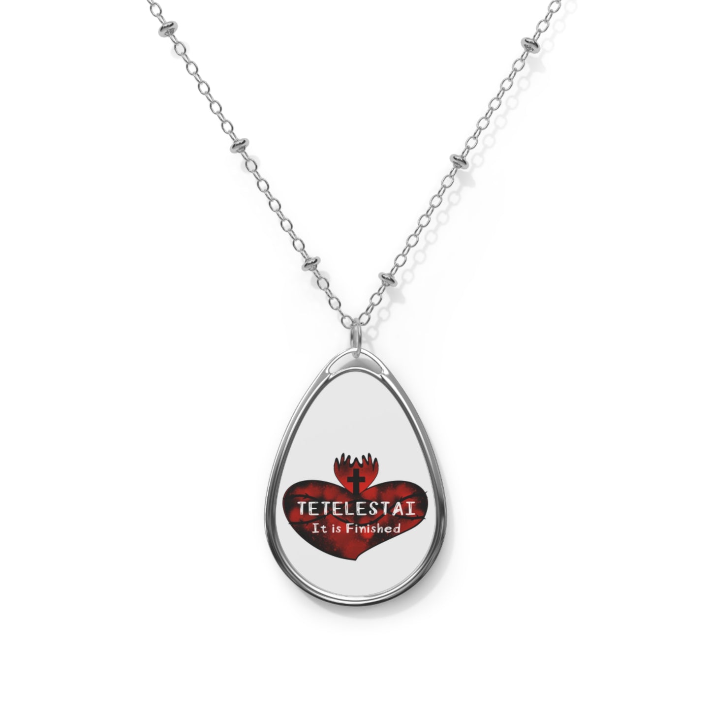 Tetelestai Oval Necklace