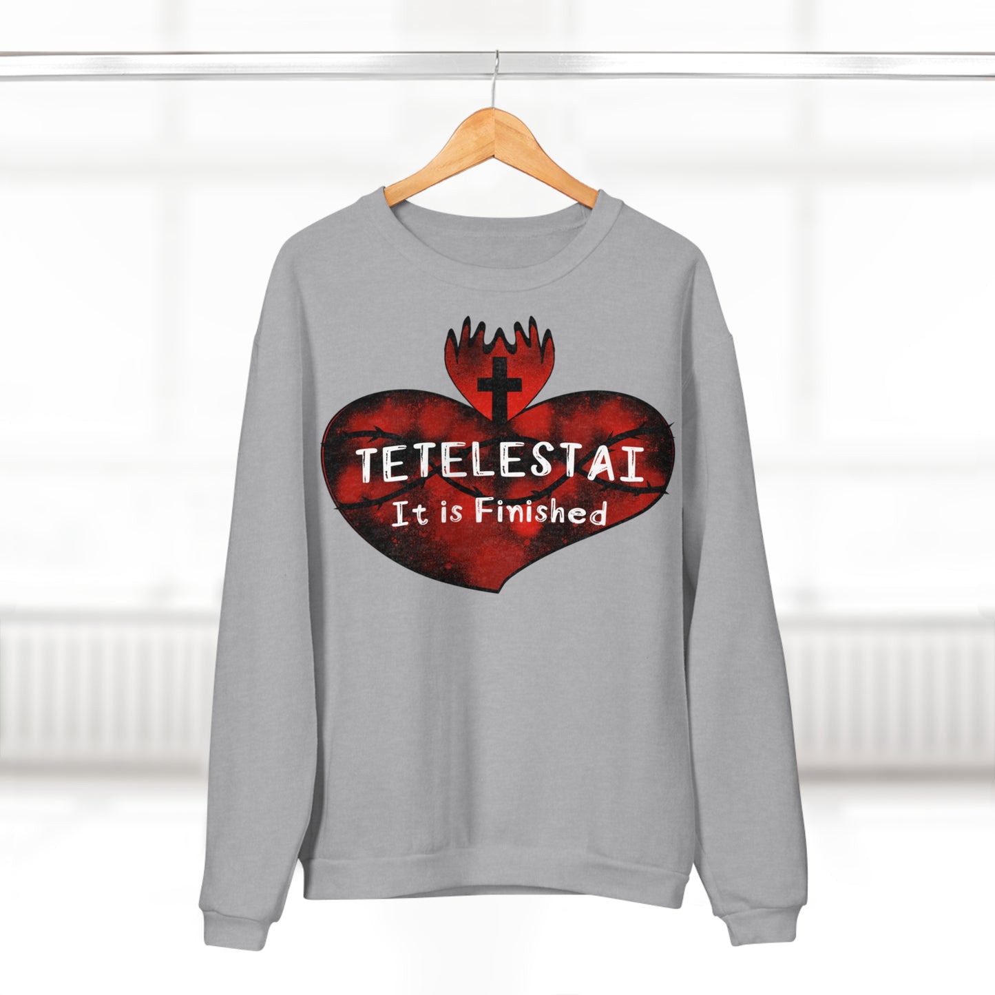 Tetelestai Unisex Crew Neck Sweatshirt (EU)