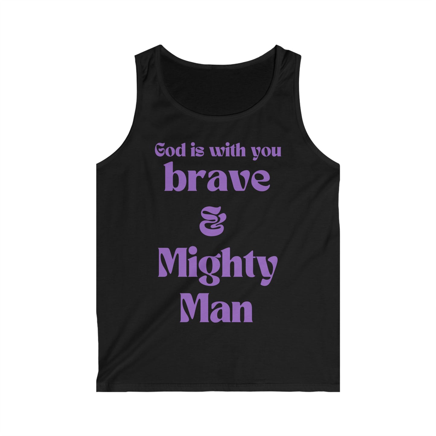 God is with you Brave and Might Man Tank Top