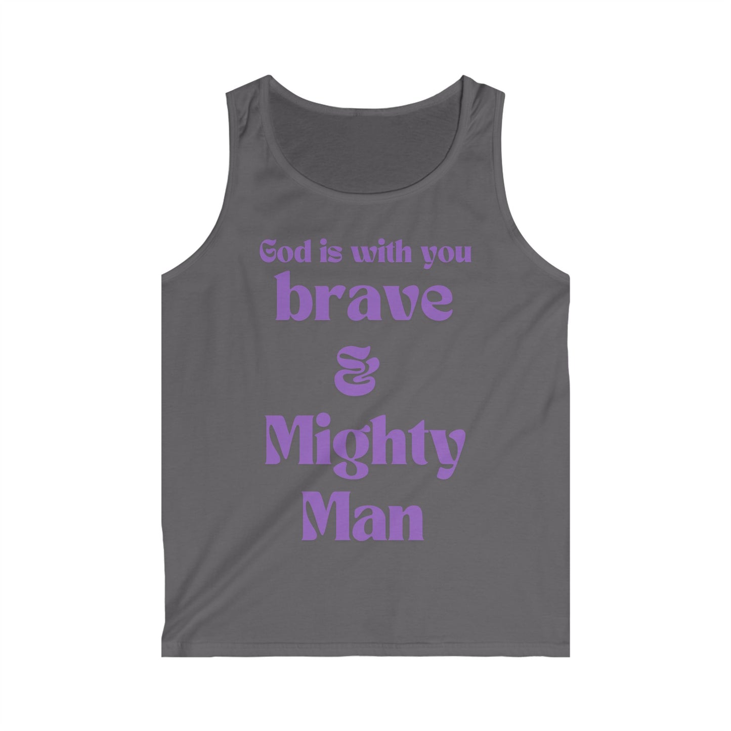 God is with you Brave and Might Man Tank Top