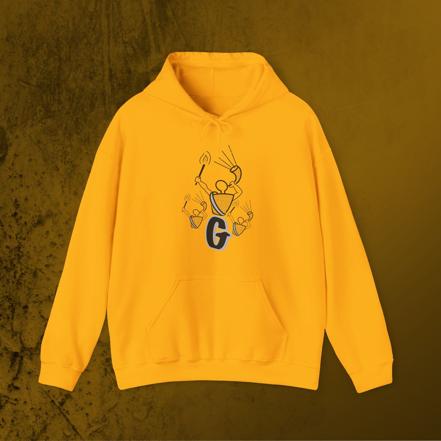 Gideon Monochrome Hoodie – Bold and Minimal Faith-Inspired Apparel