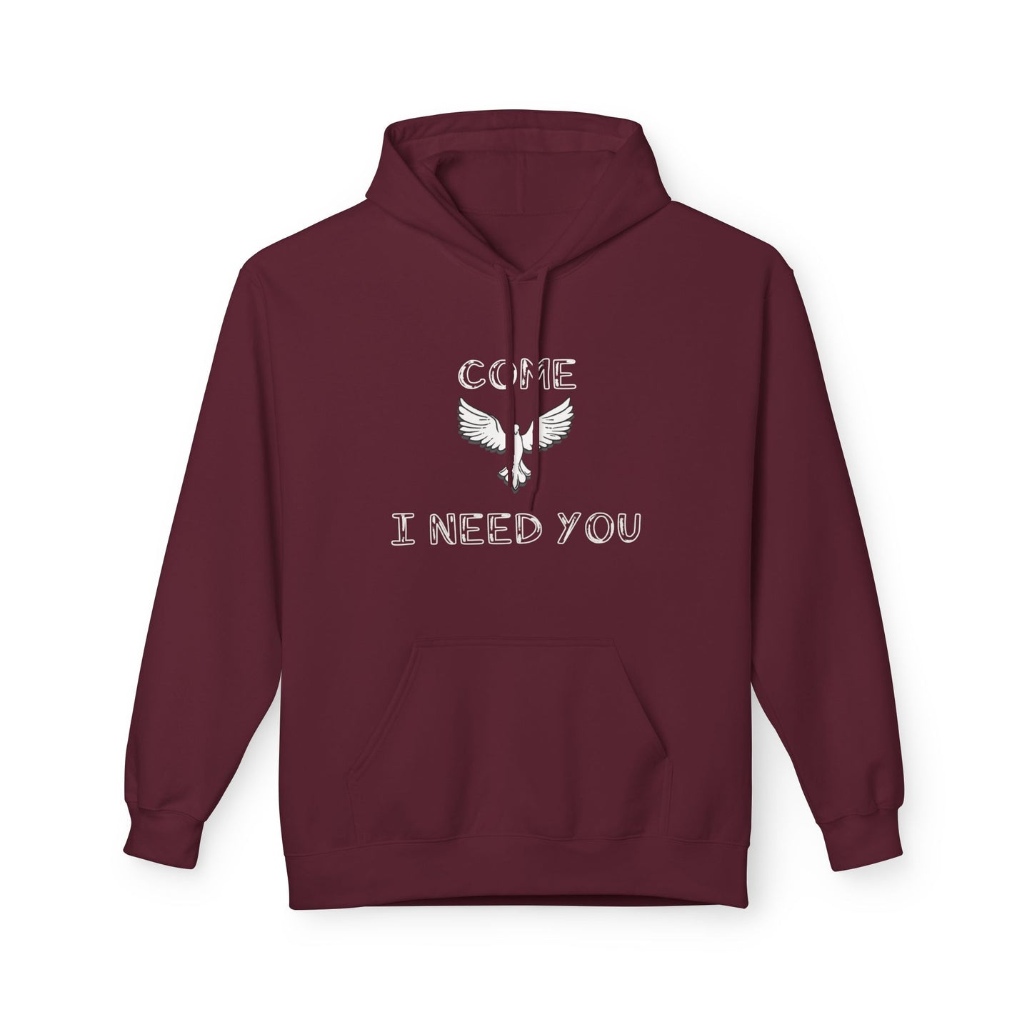 Hoodie - 'Come Holy Spirit, I need you' Bible Quote Sweatshirt