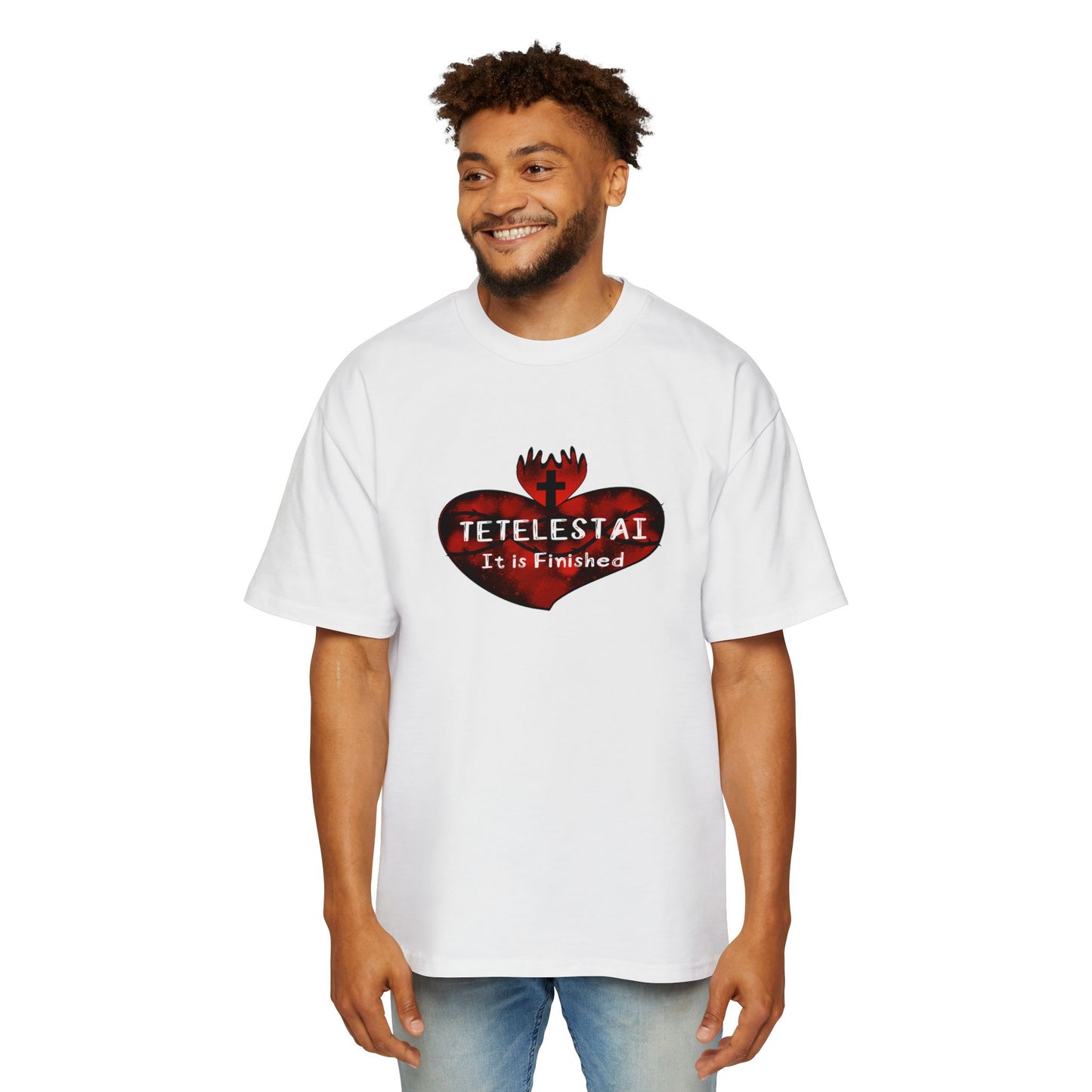 Tetelestai Men's Heavy Oversized Tee
