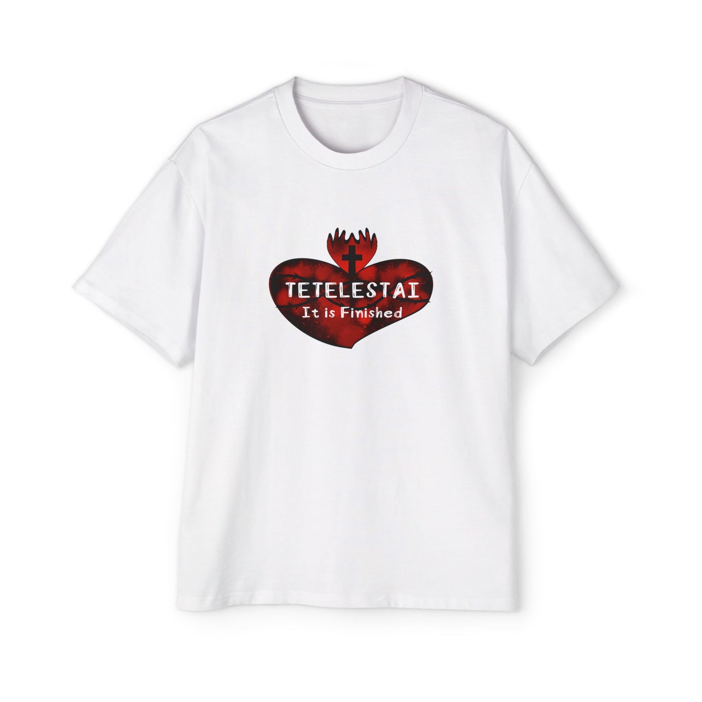 Tetelestai Men's Heavy Oversized Tee