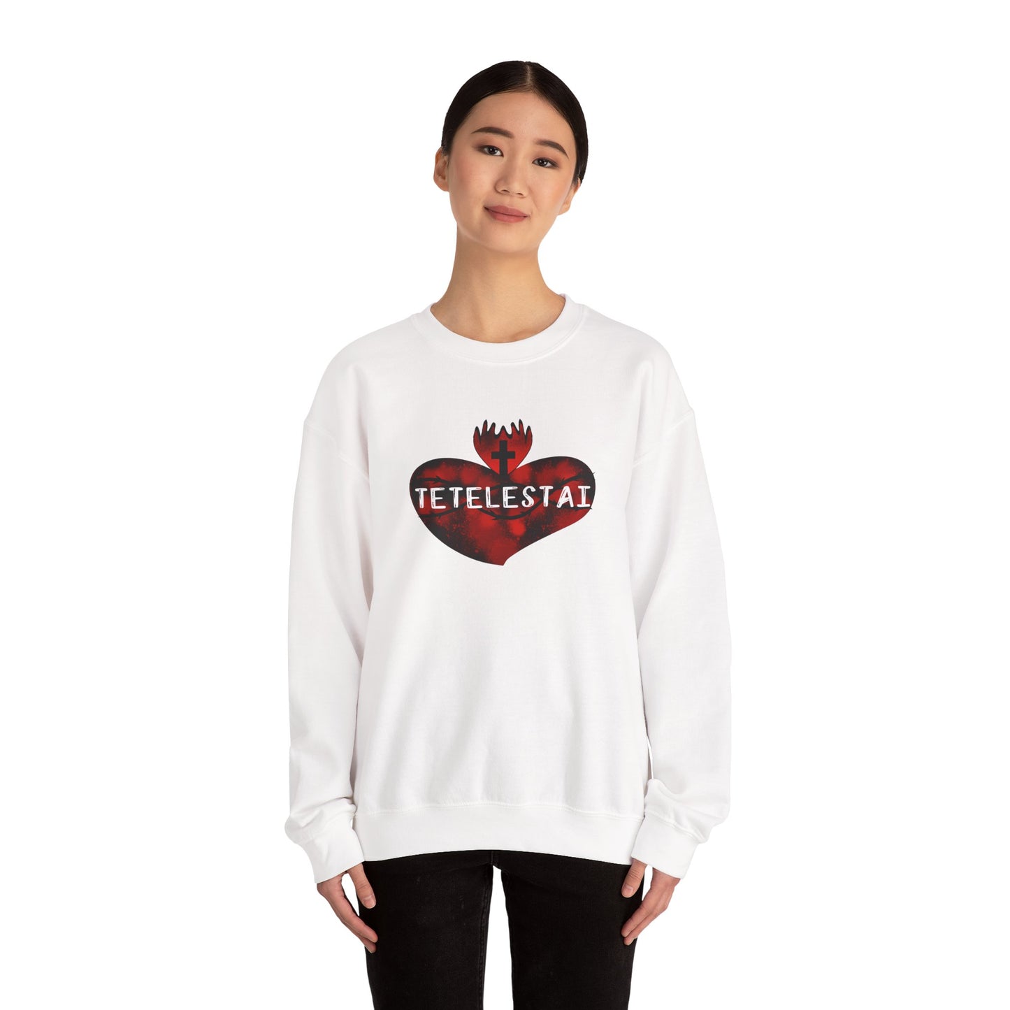 Tetelestai Unisex Heavy Blend Crewneck Sweatshirt