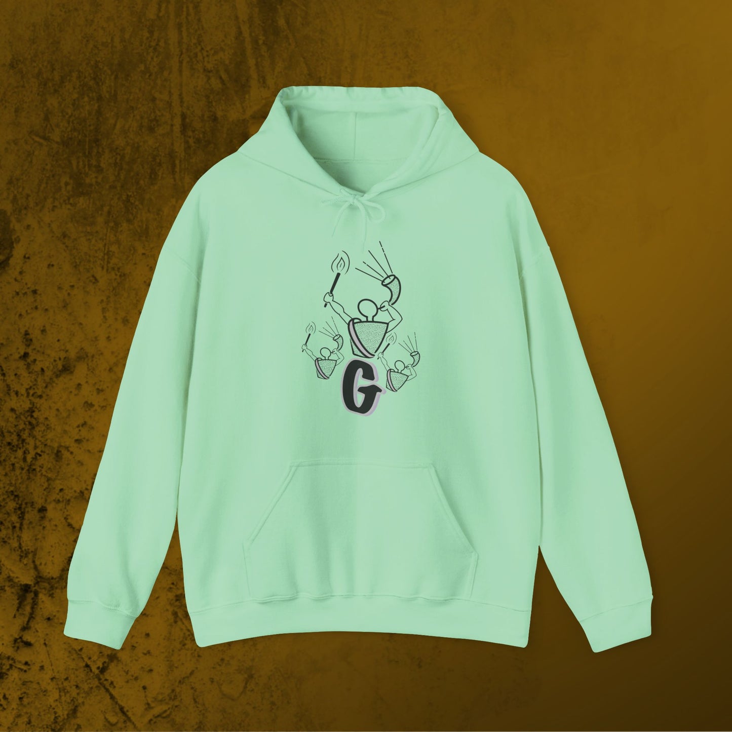 Gideon Monochrome Hoodie – Bold and Minimal Faith-Inspired Apparel
