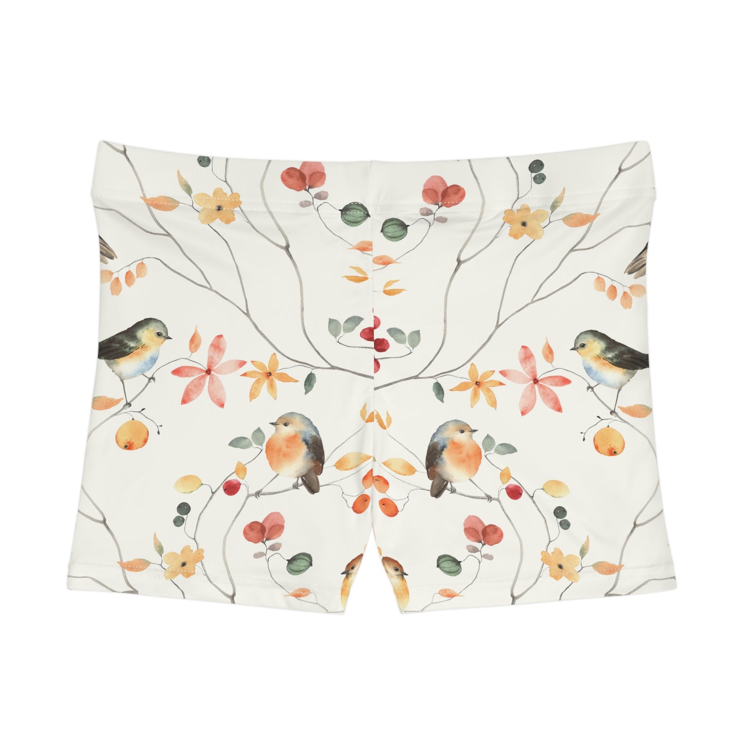Bird floral pattern Women's Shorts (AOP)