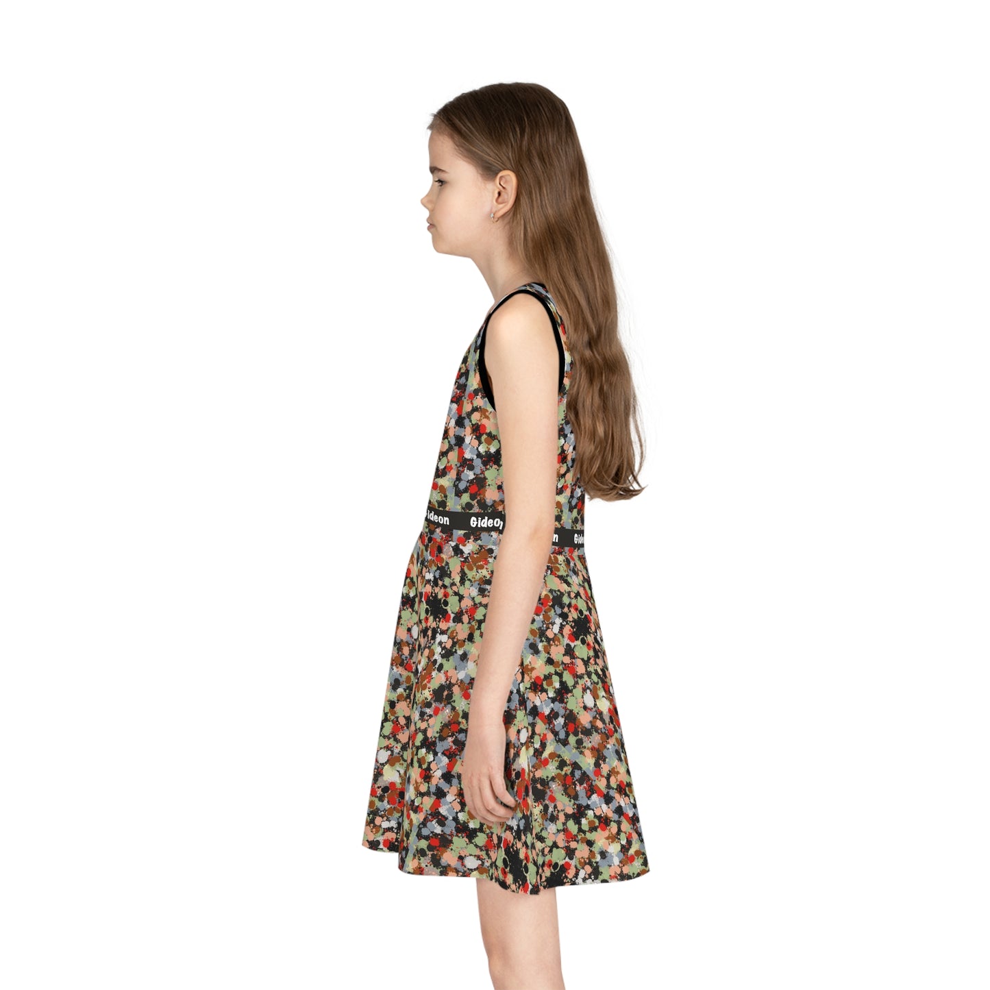 edited Girls' Sleeveless Sundress (AOP)