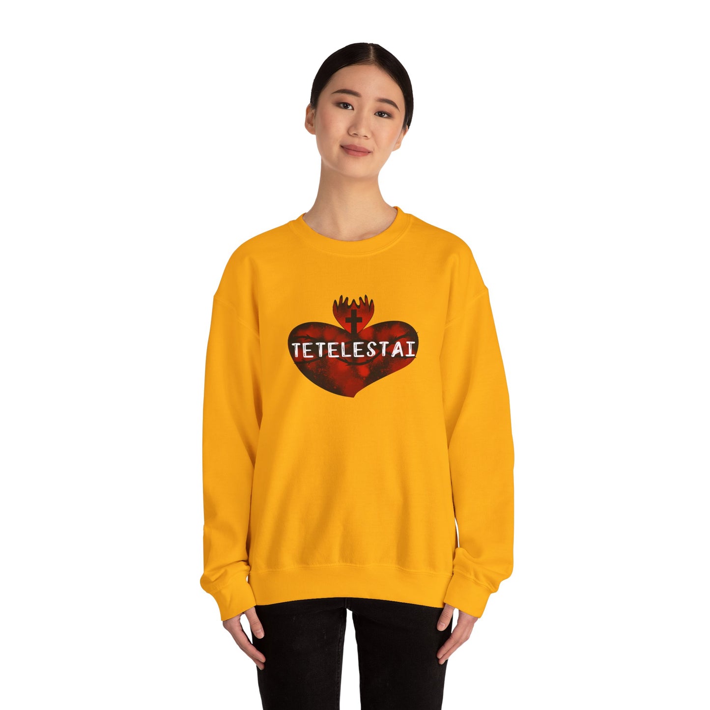 Tetelestai Unisex Heavy Blend Crewneck Sweatshirt