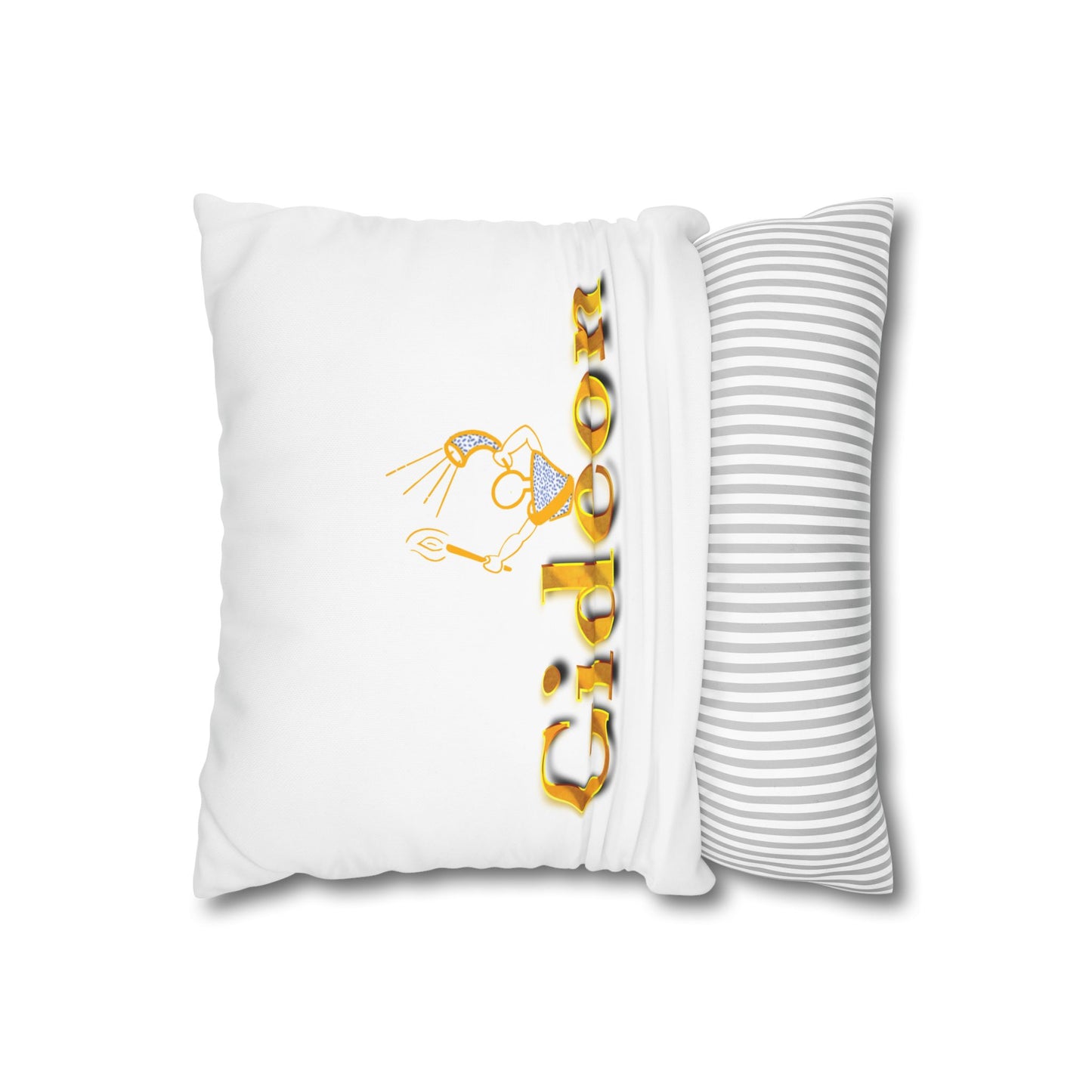 Gideon text with Ram and Torch Square Poly Canvas Pillowcase