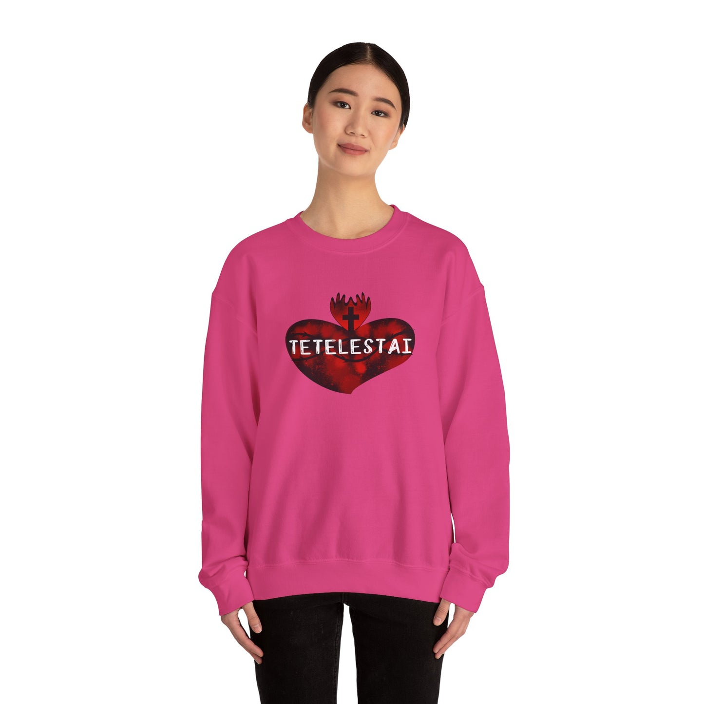 Tetelestai Unisex Heavy Blend Crewneck Sweatshirt