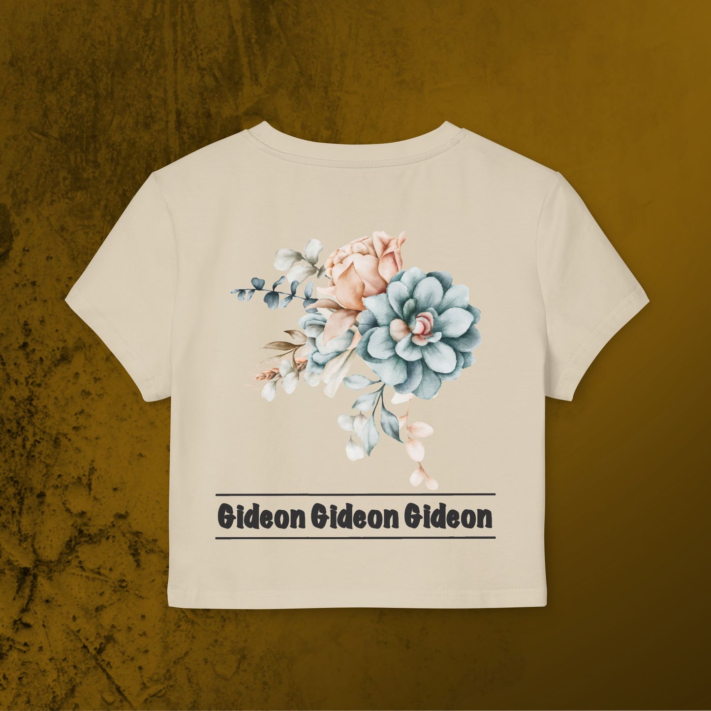Double sided print Flowers Gideon Women's Baby Tee