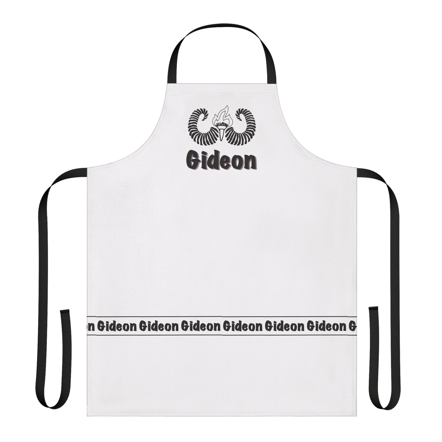 Gideon ram horn n torch artwork Apron, 5-Color Straps (AOP)