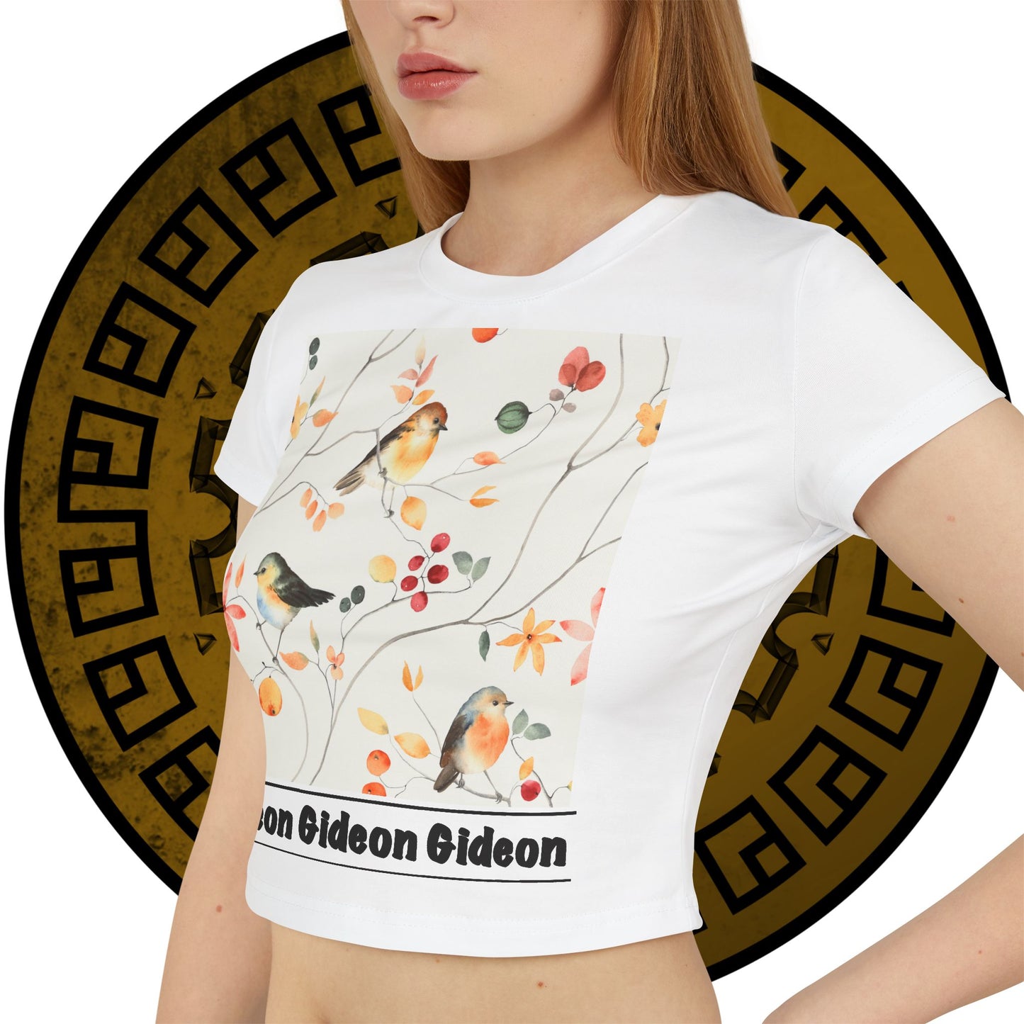 Bird Floral Women's Baby Tee