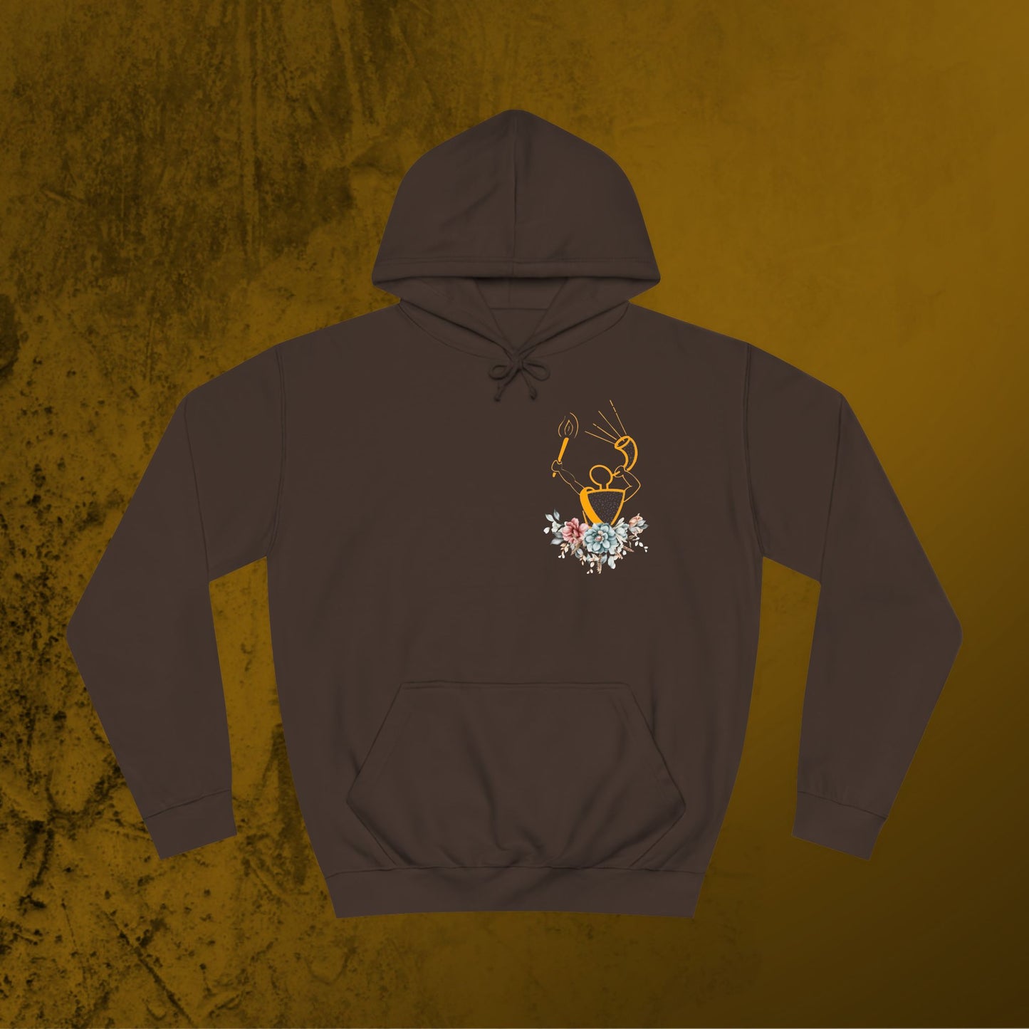 Gideon art ram horn & torch Unisex College Hoodie