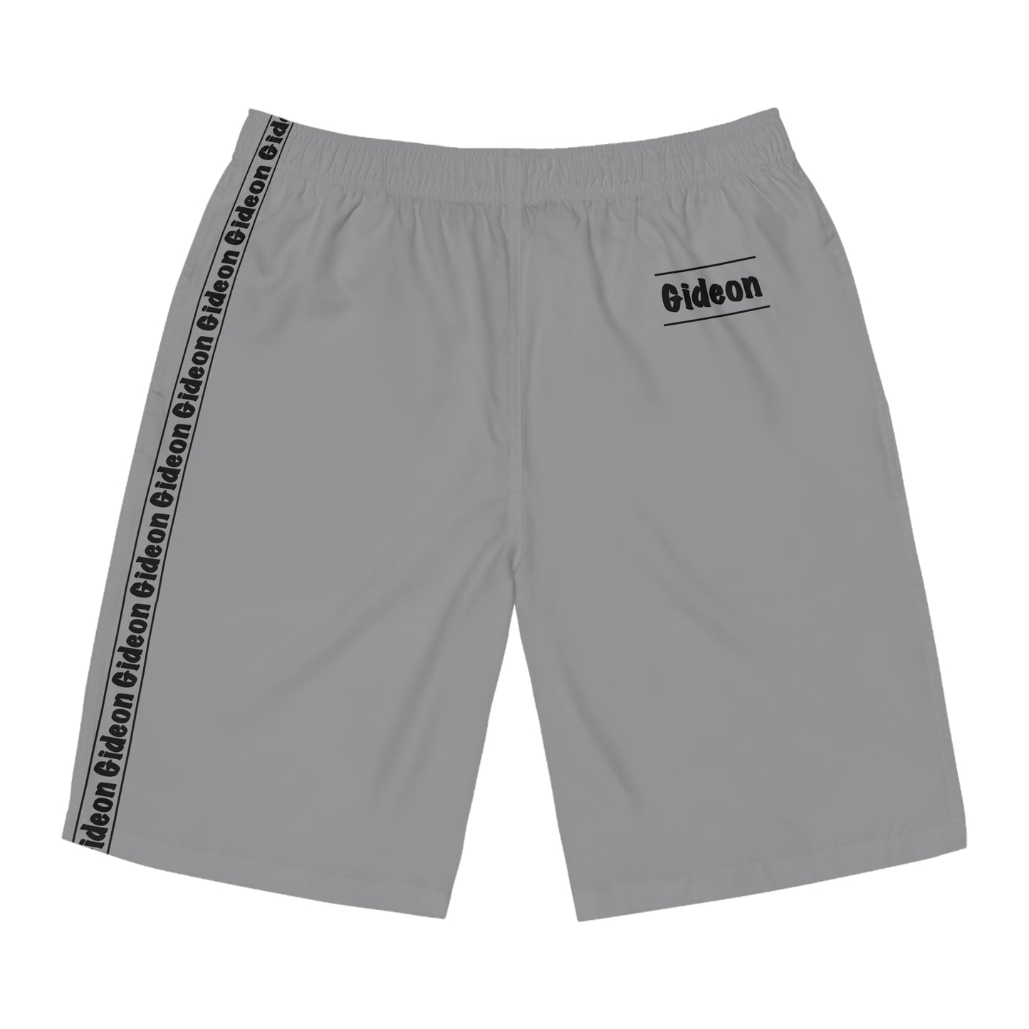 Gideon Black on Grey Men's Board Shorts (AOP)