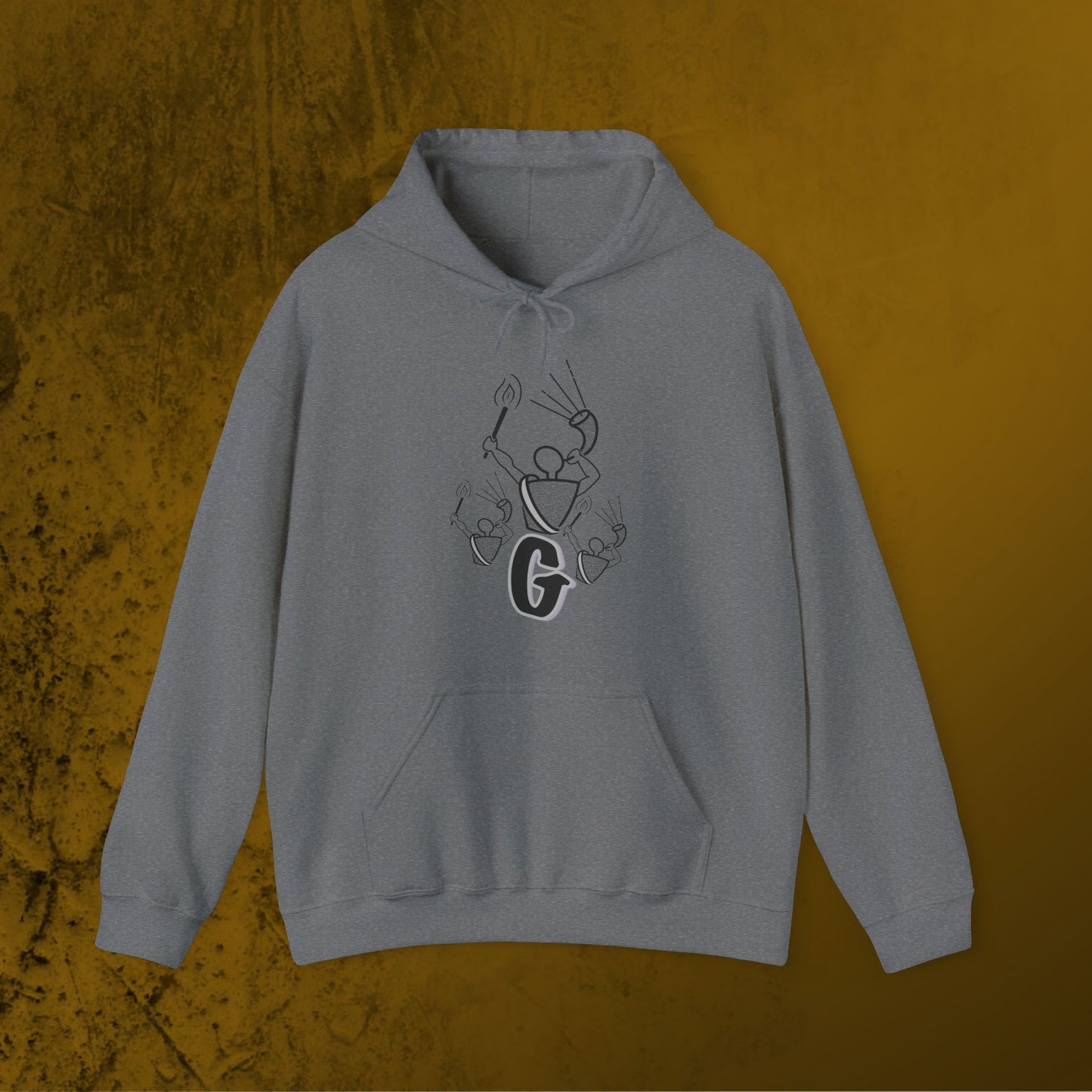 Gideon Monochrome Hoodie – Bold and Minimal Faith-Inspired Apparel