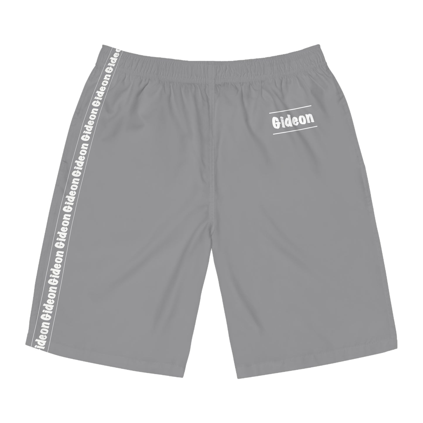 Gideon White on Grey Men's Board Shorts (AOP)