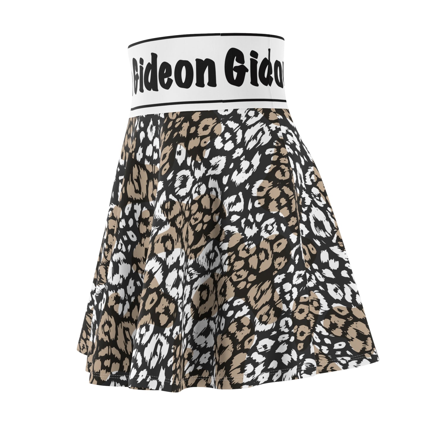 Leopard Women's Skater Skirt (AOP)