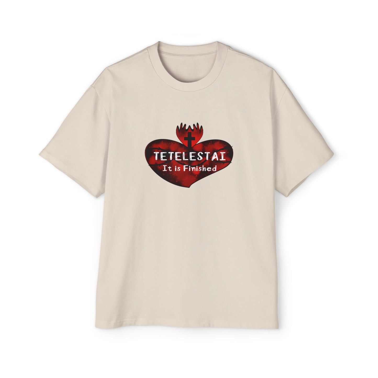 Tetelestai Men's Heavy Oversized Tee