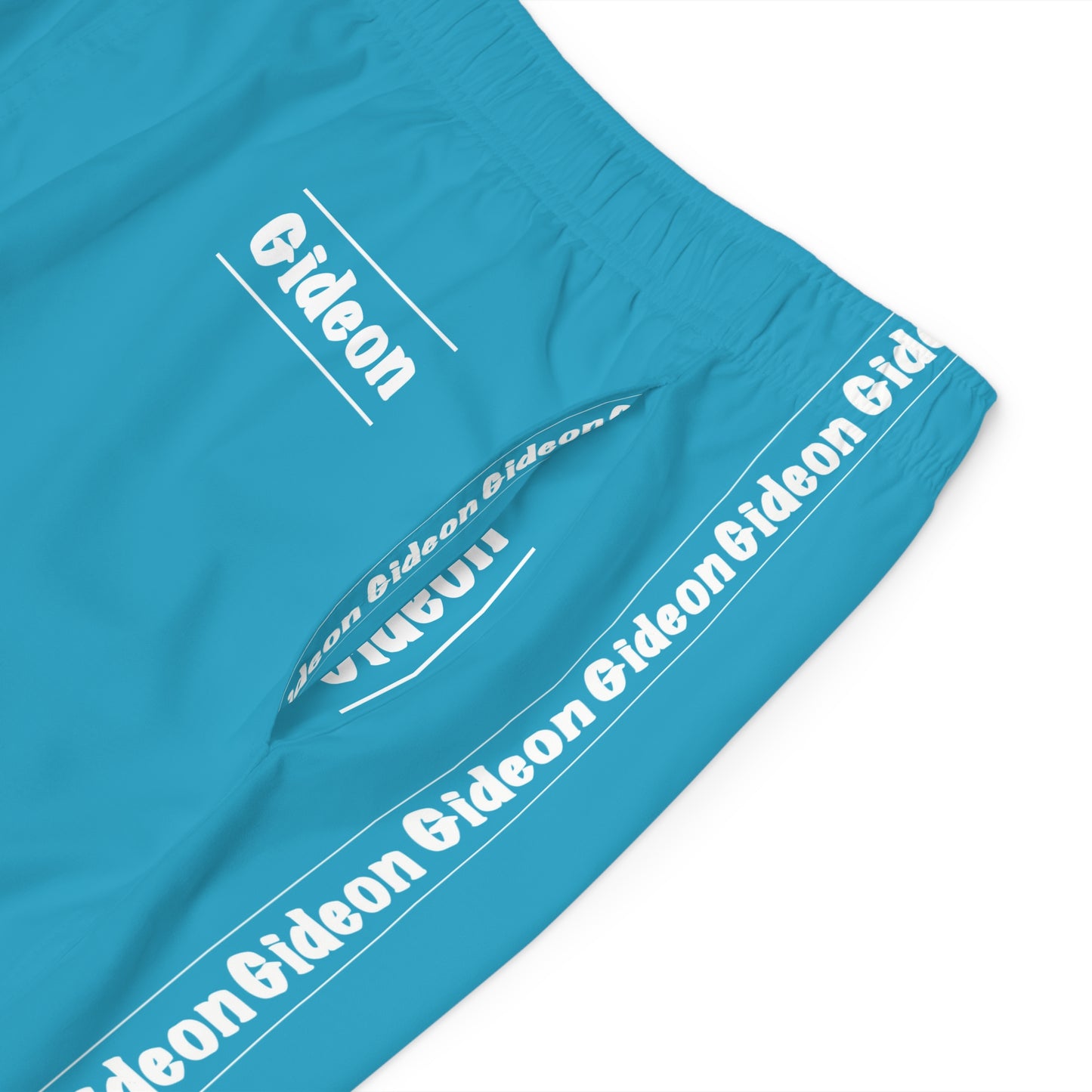 Gideon White on Blue Men's Board Shorts (AOP)