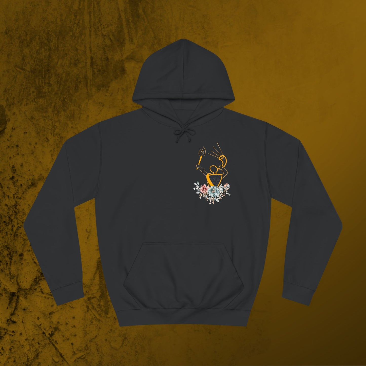 Gideon art ram horn & torch Unisex College Hoodie