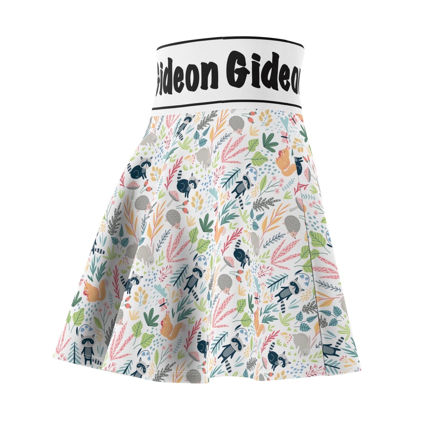 Racoon Women's Skater Skirt (AOP)