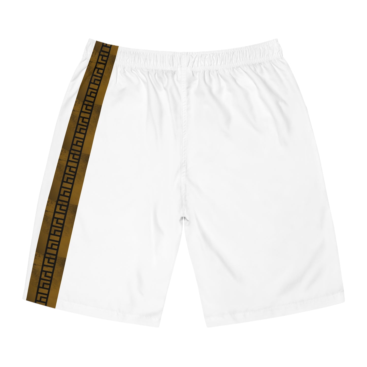 Gideon design on White Men's Board Shorts (AOP)