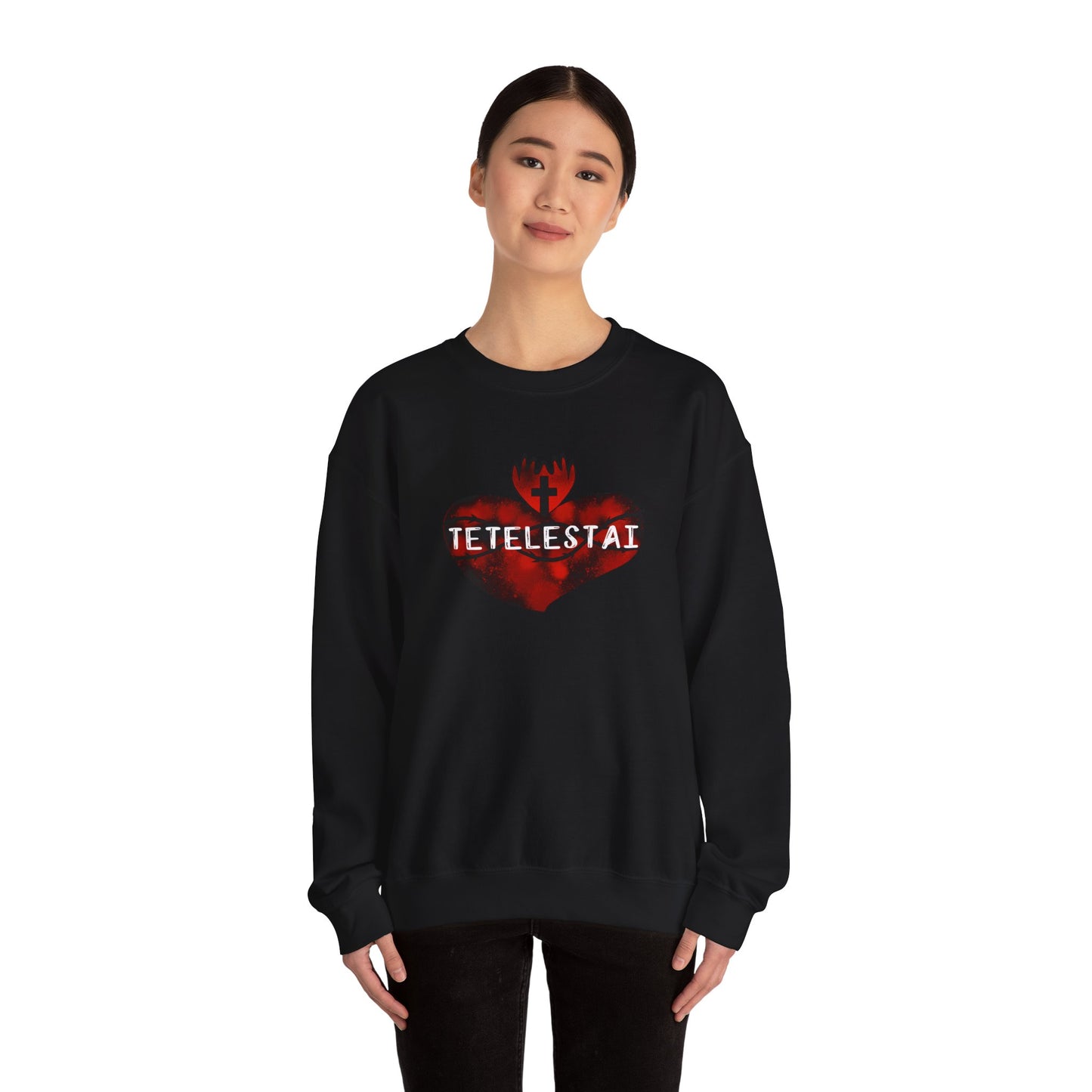 Tetelestai Unisex Heavy Blend Crewneck Sweatshirt