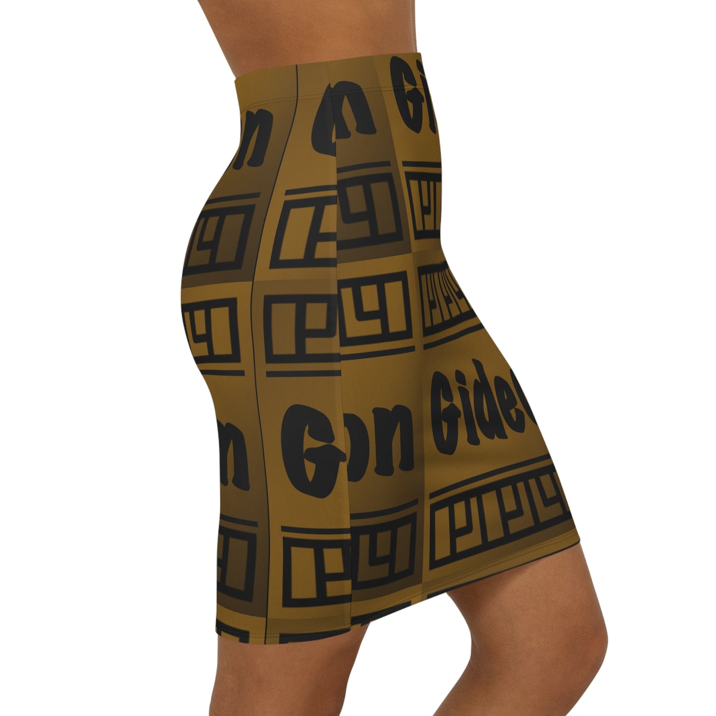 Women's Mid-Waist Pencil Skirt (AOP)