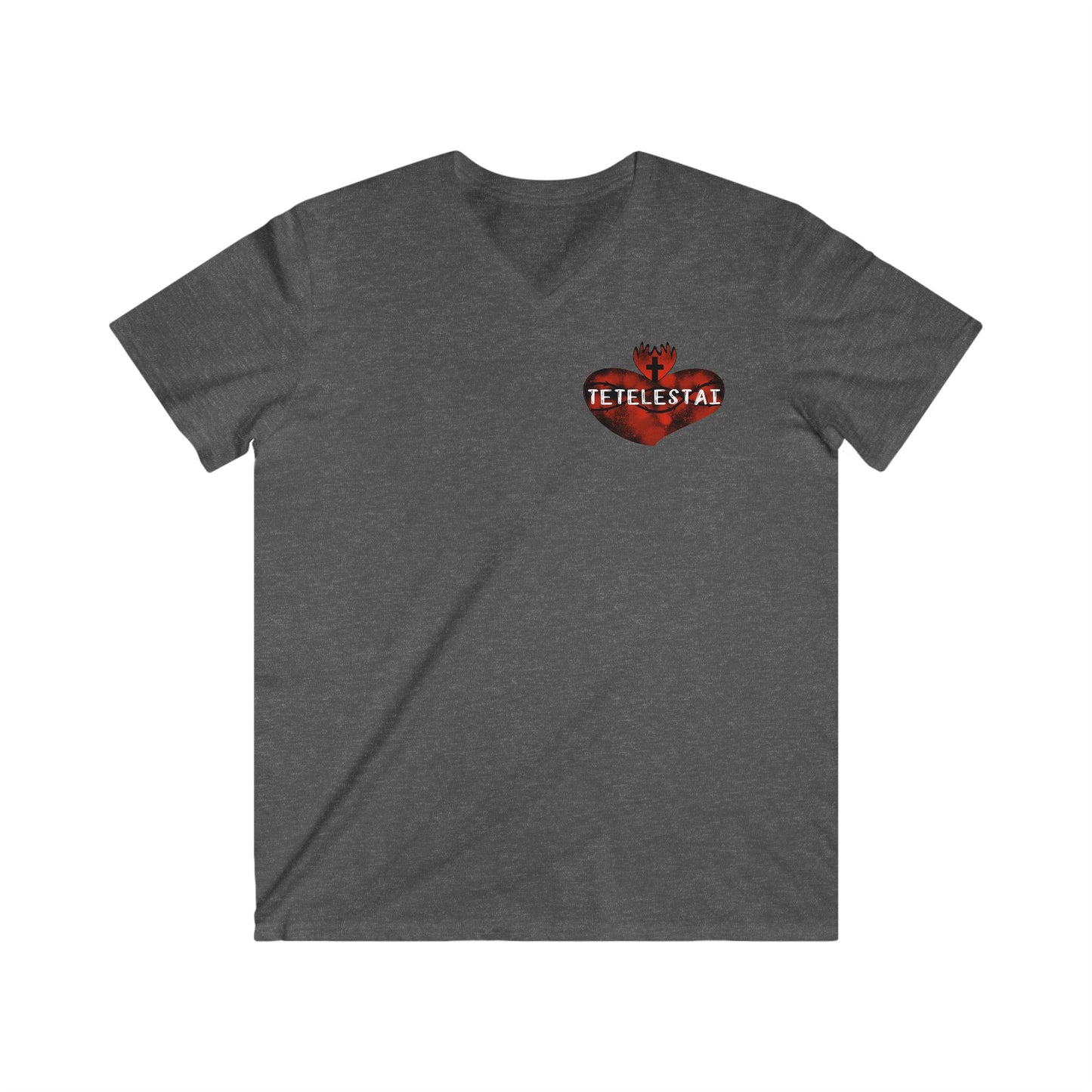 Tetelestai Men's Fitted V-Neck Short Sleeve Tee