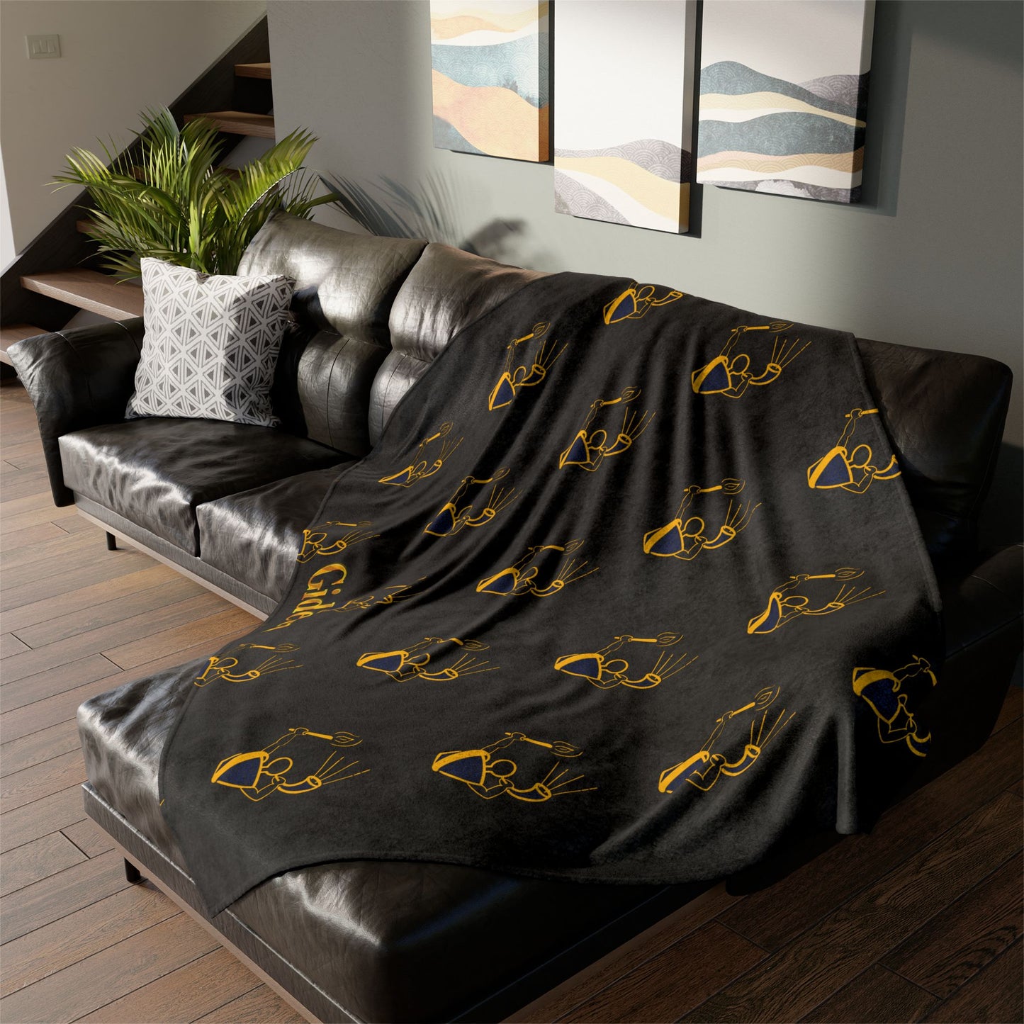 Gideon Gold Ram Torch Soft Polyester Blanket