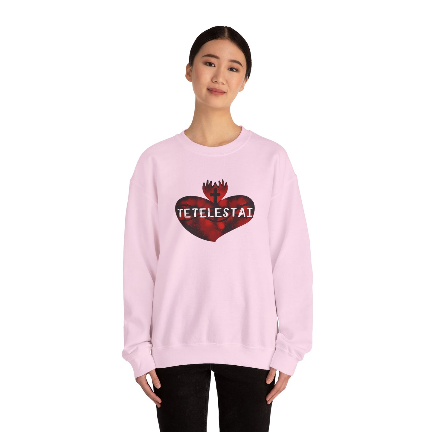 Tetelestai Unisex Heavy Blend Crewneck Sweatshirt